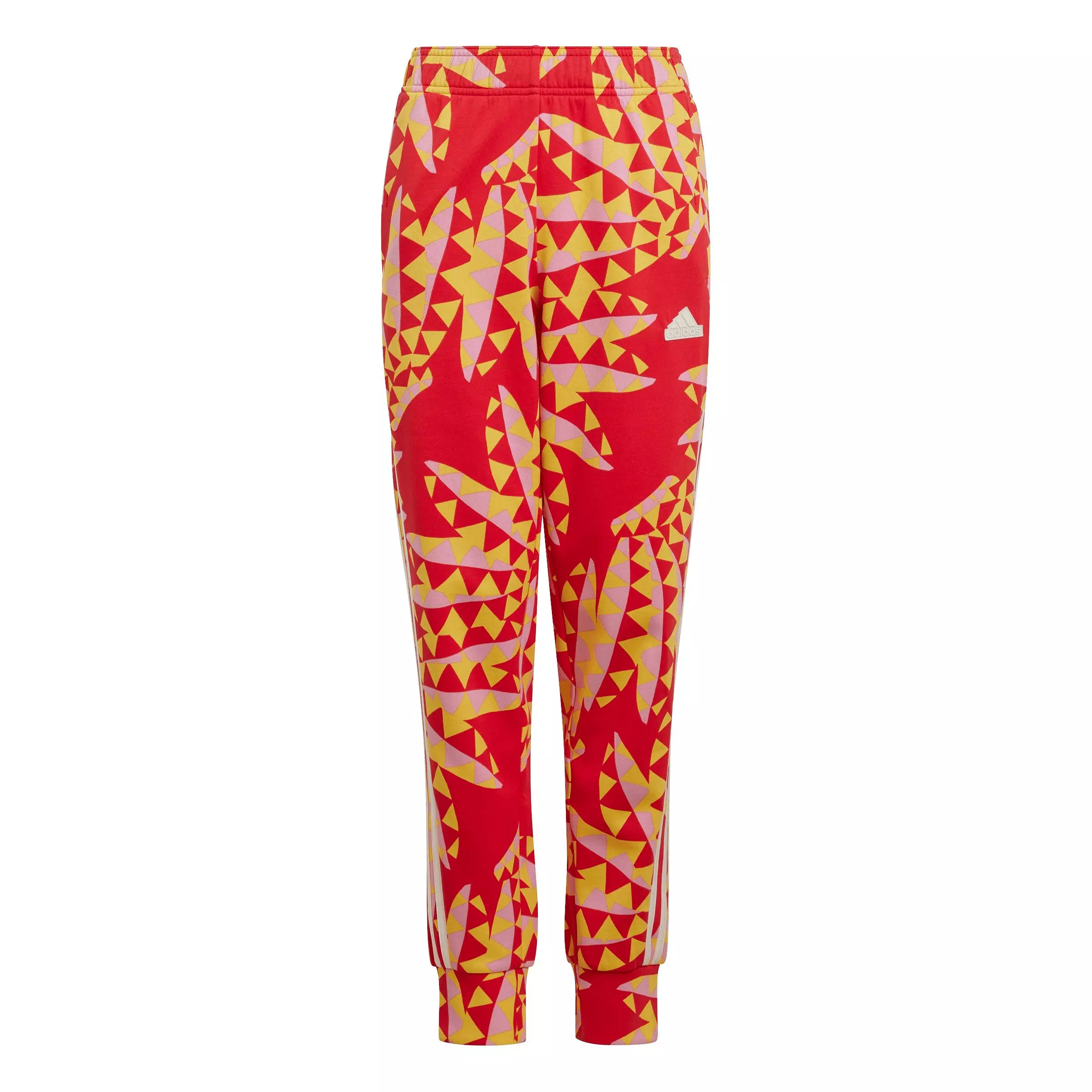 adidas Big Girls' x FARM Rio Tracksuit Bottoms -Red/Multi - RED/MULTI