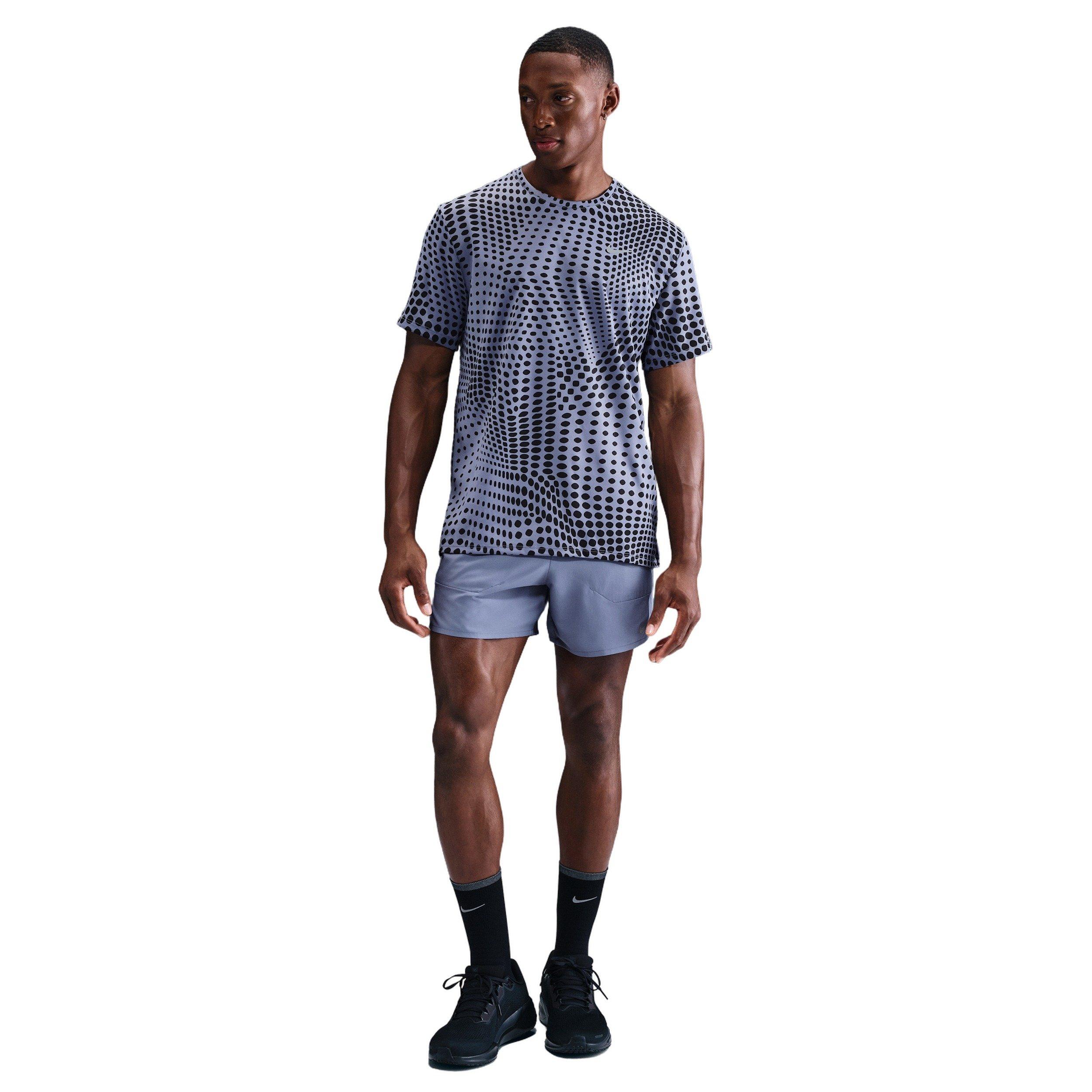 Nike Men's Stride Dri-FIT 5" Brief-Lined Running Shorts - Blue - BLUE Thumbnail View 1