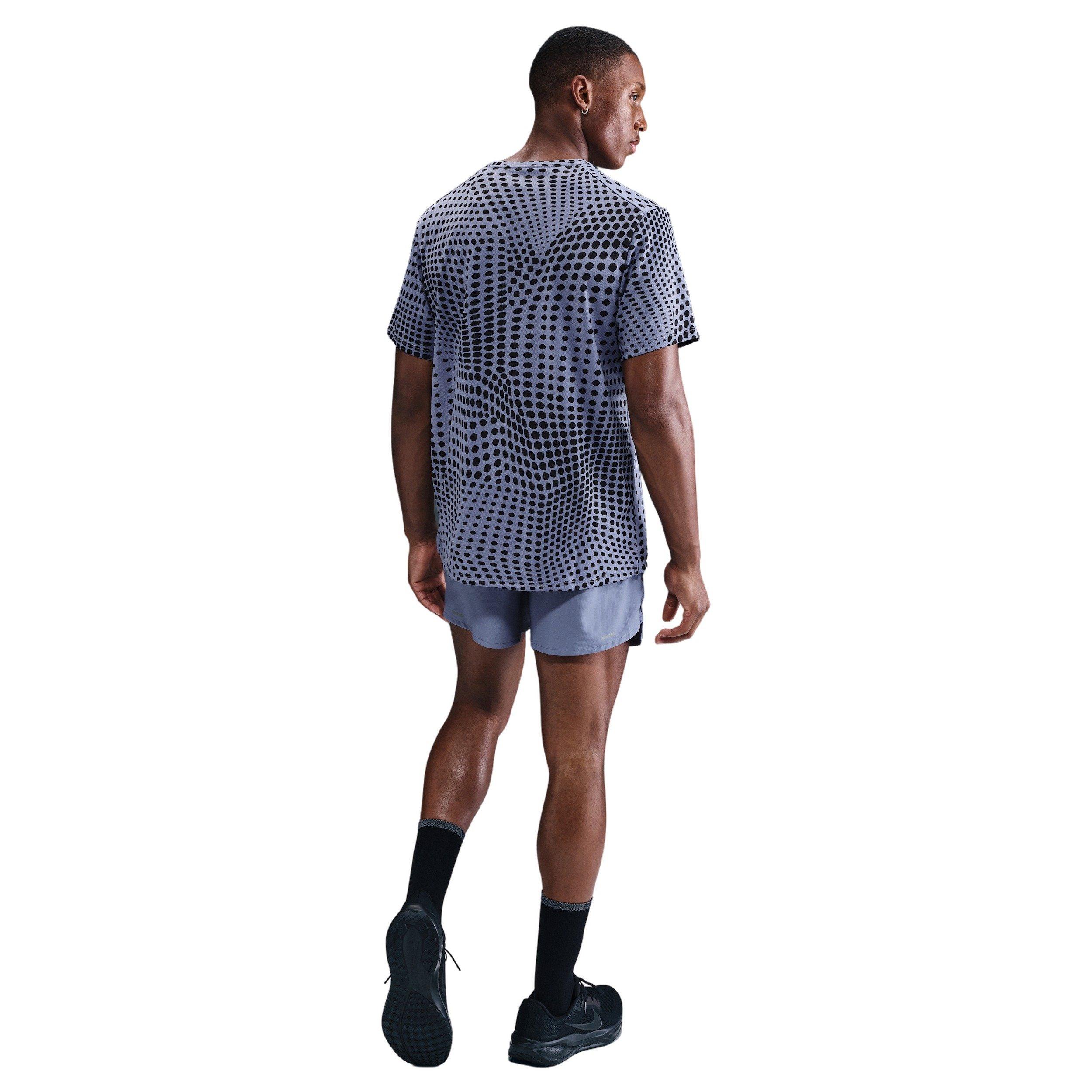 Nike Men's Stride Dri-FIT 5" Brief-Lined Running Shorts -Blue - BLUE Thumbnail View 2