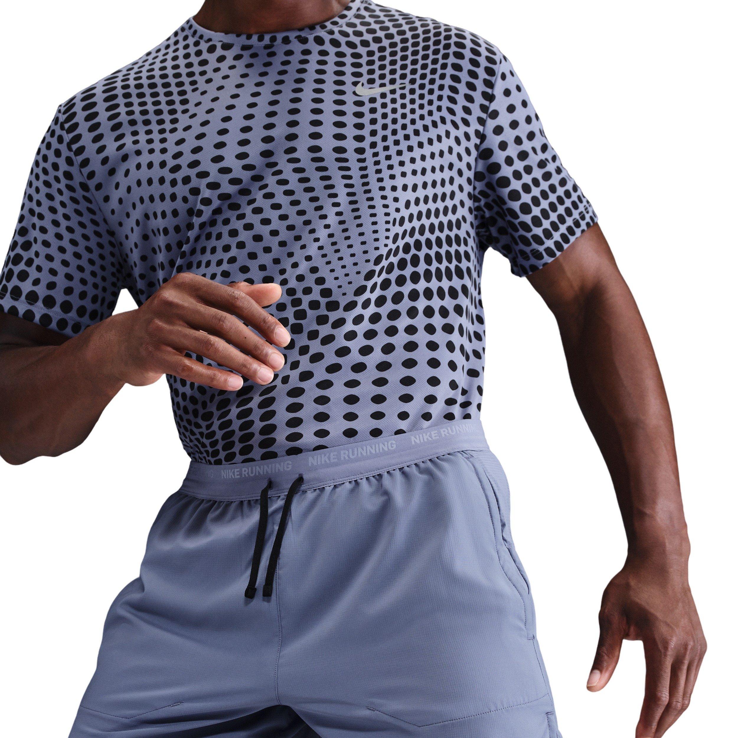 Nike Men's Stride Dri-FIT 5" Brief-Lined Running Shorts - Blue - BLUE Thumbnail View 3