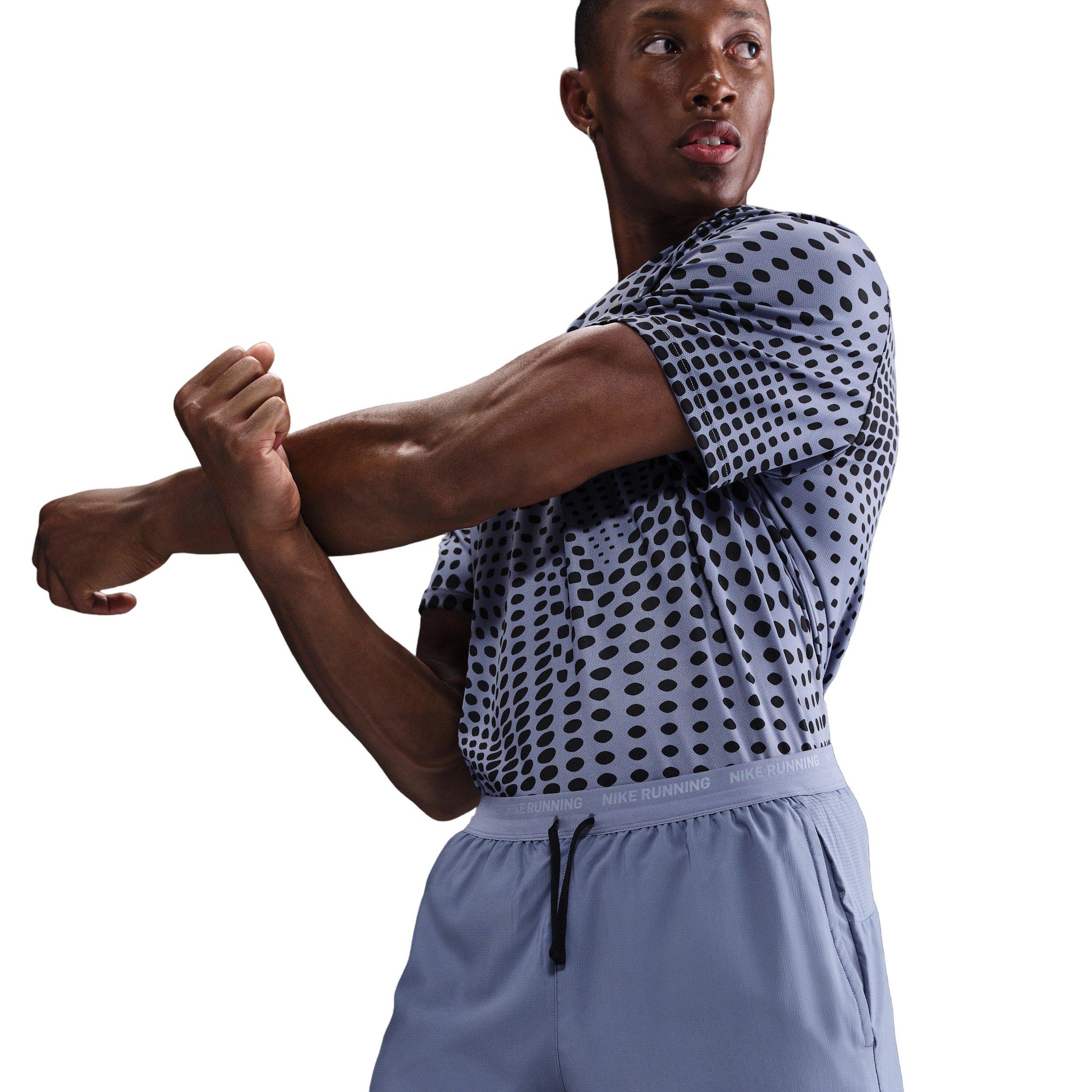 Nike Men's Stride Dri-FIT 5" Brief-Lined Running Shorts - Blue - BLUE Thumbnail View 5