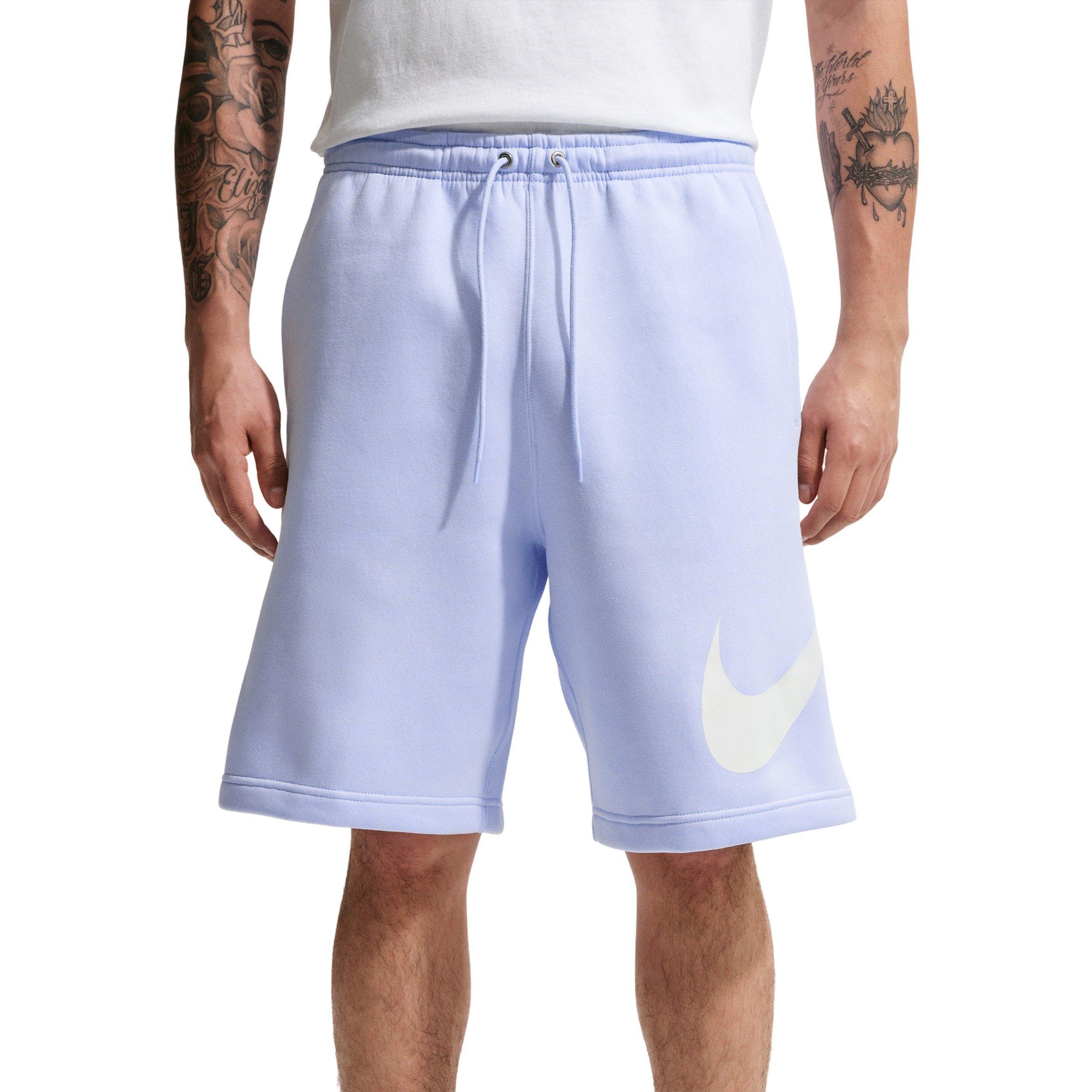 Nike Men's Club BB Short Graphic Fleece Shorts - BLUE Thumbnail View 1
