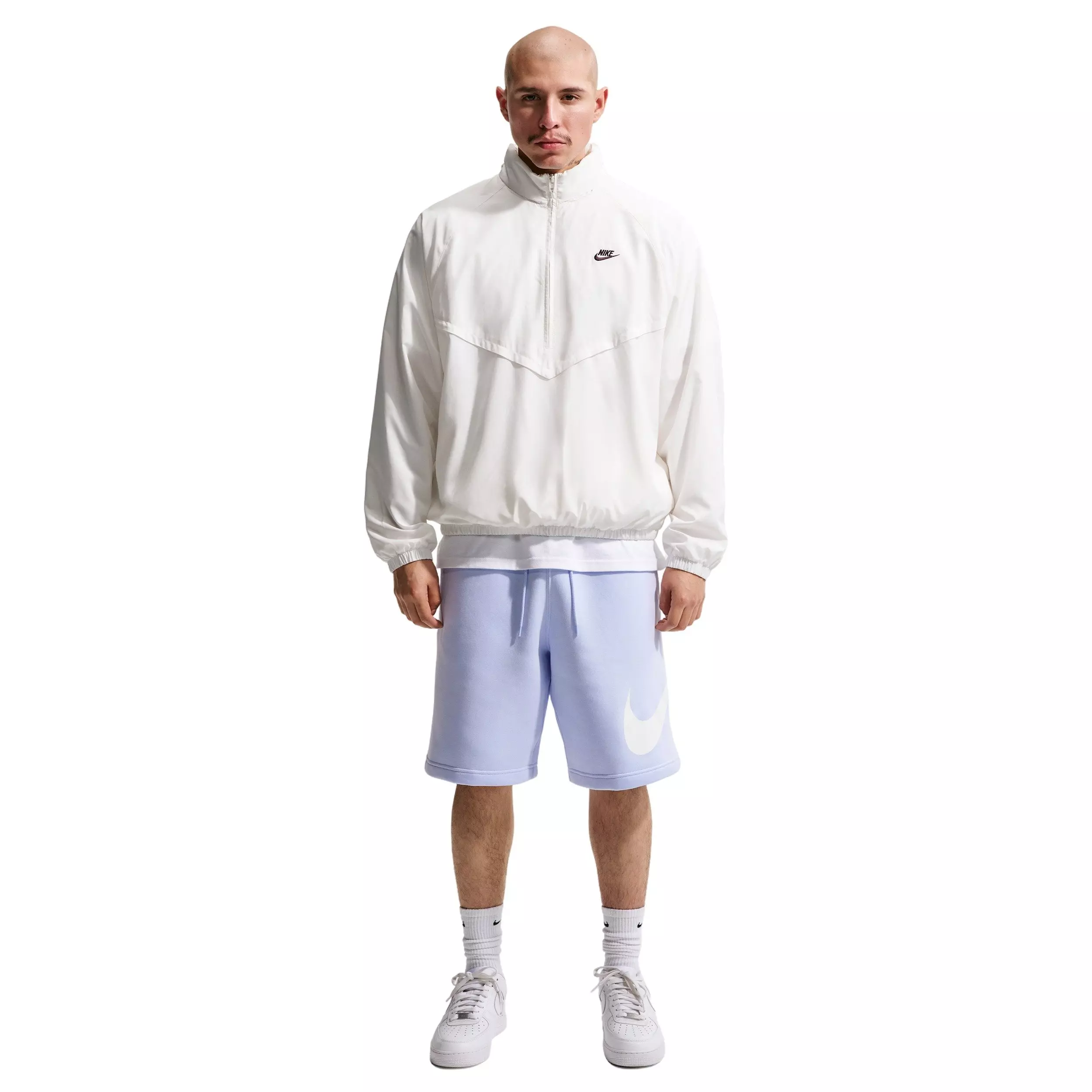 Nike Men's Club BB Short Graphic Fleece Shorts - BLUE