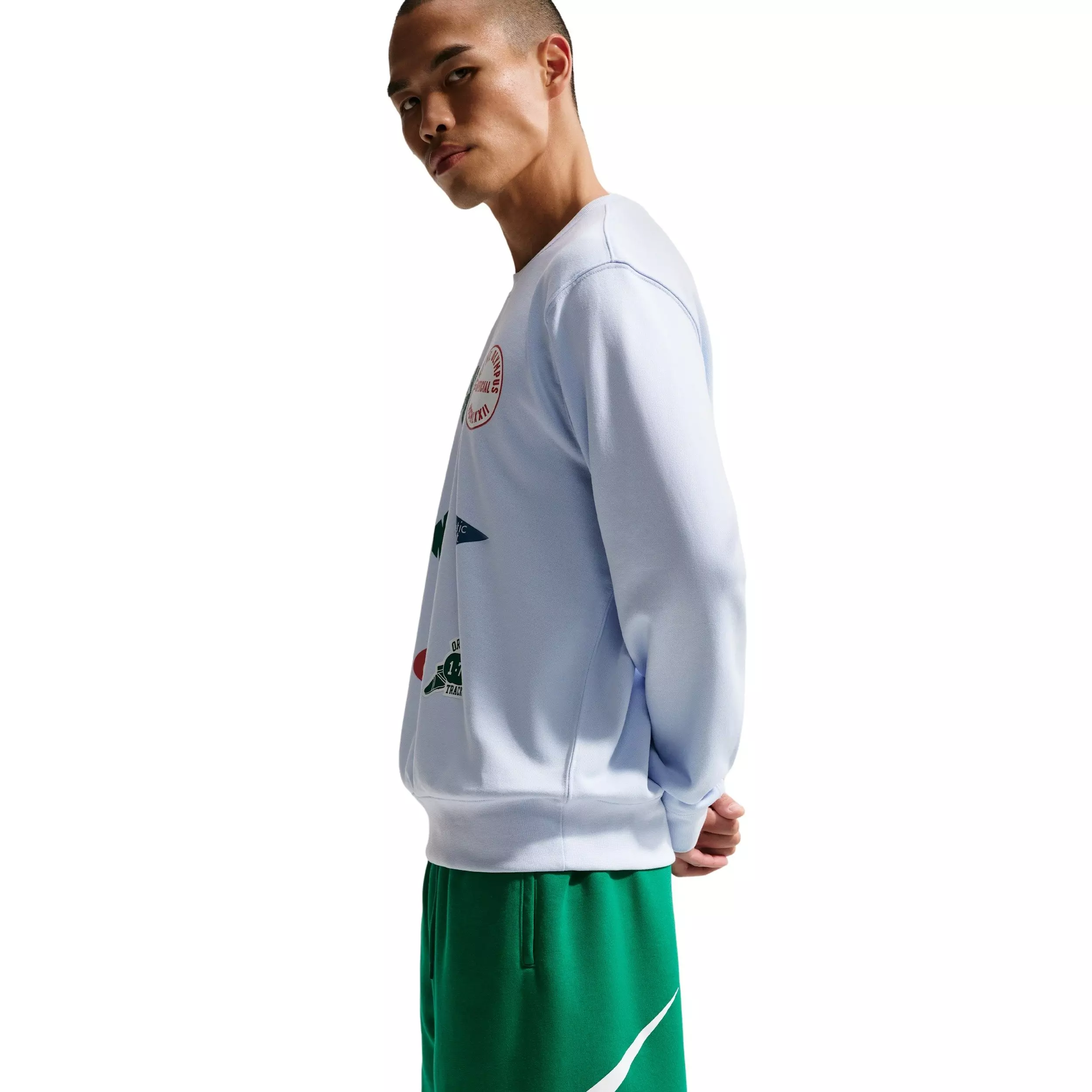 Nike Men's Club BB Short Graphic Fleece Shorts - GREEN