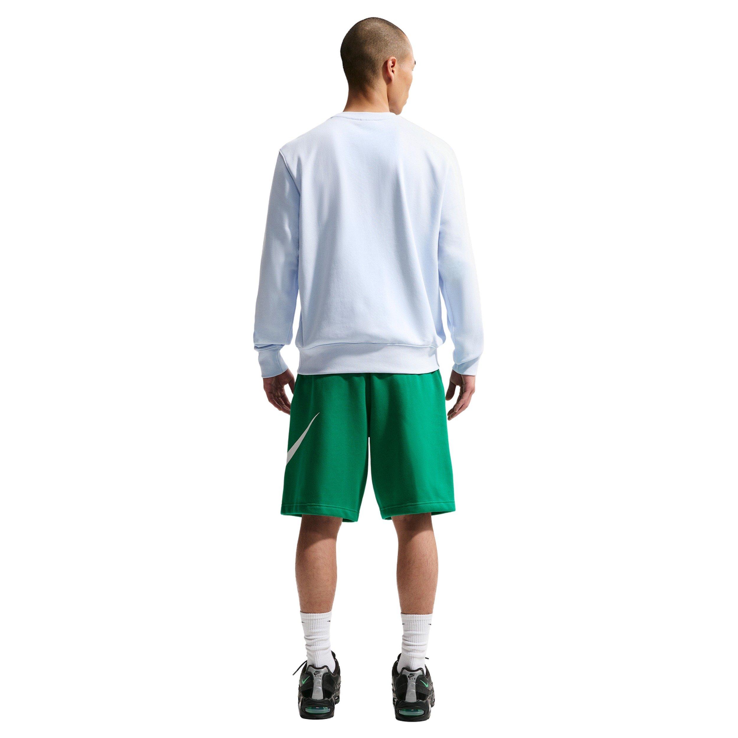 Nike Men's Club BB Short Graphic Fleece Shorts - GREEN Thumbnail View 5