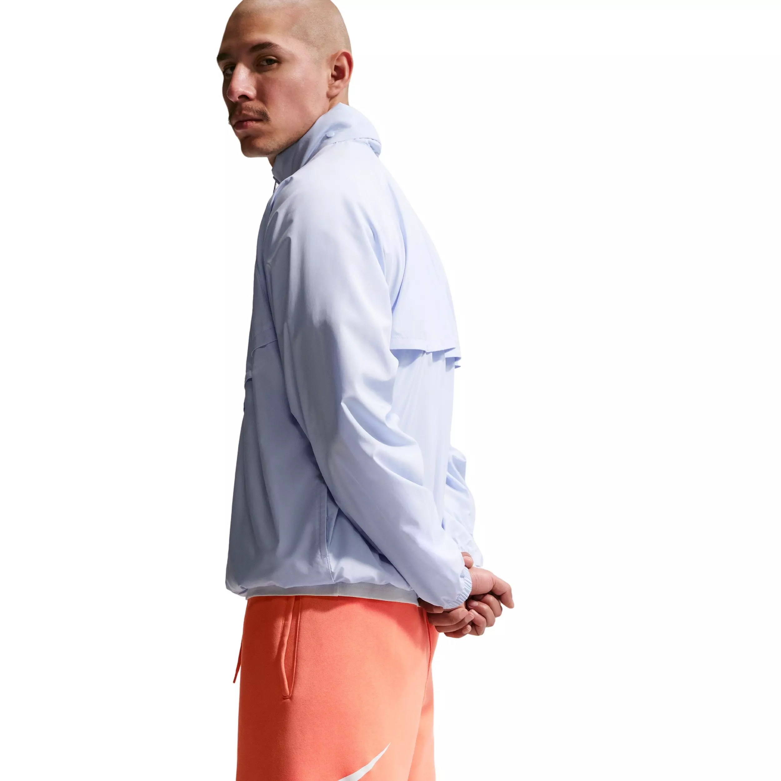 Nike Men's Club BB Short Graphic Fleece Shorts - ORANGE