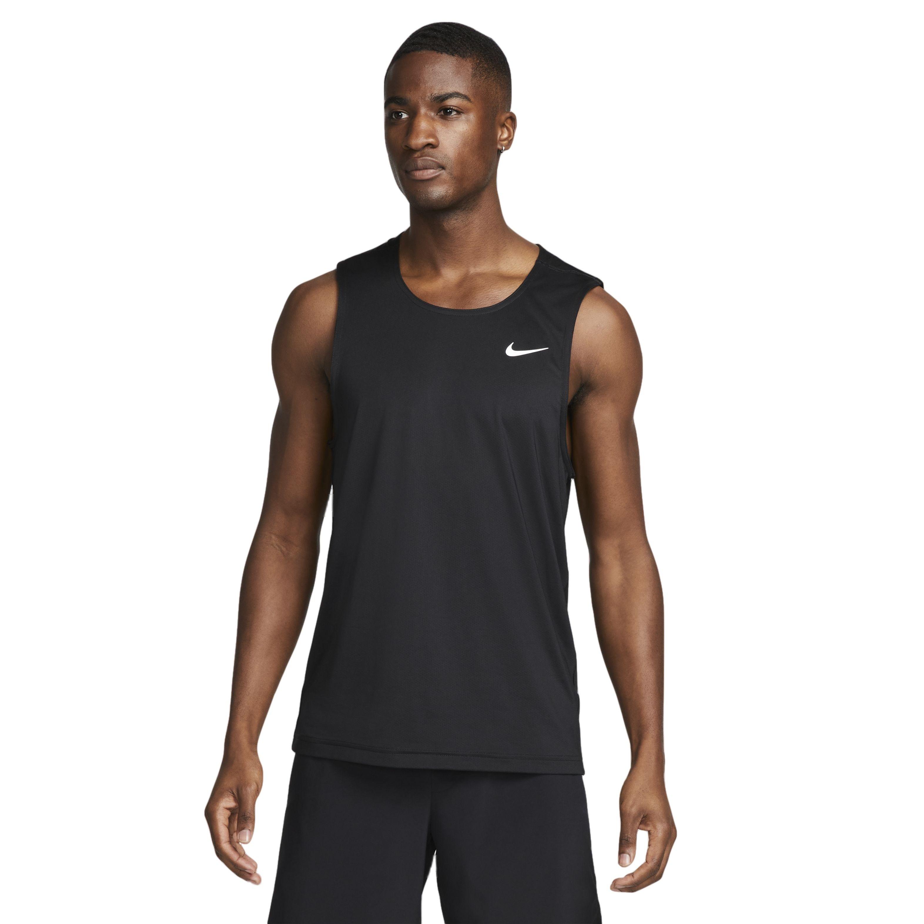 Nike Men's Dri-FIT Ready Fitness Tank - Black - BLACK Thumbnail View 1