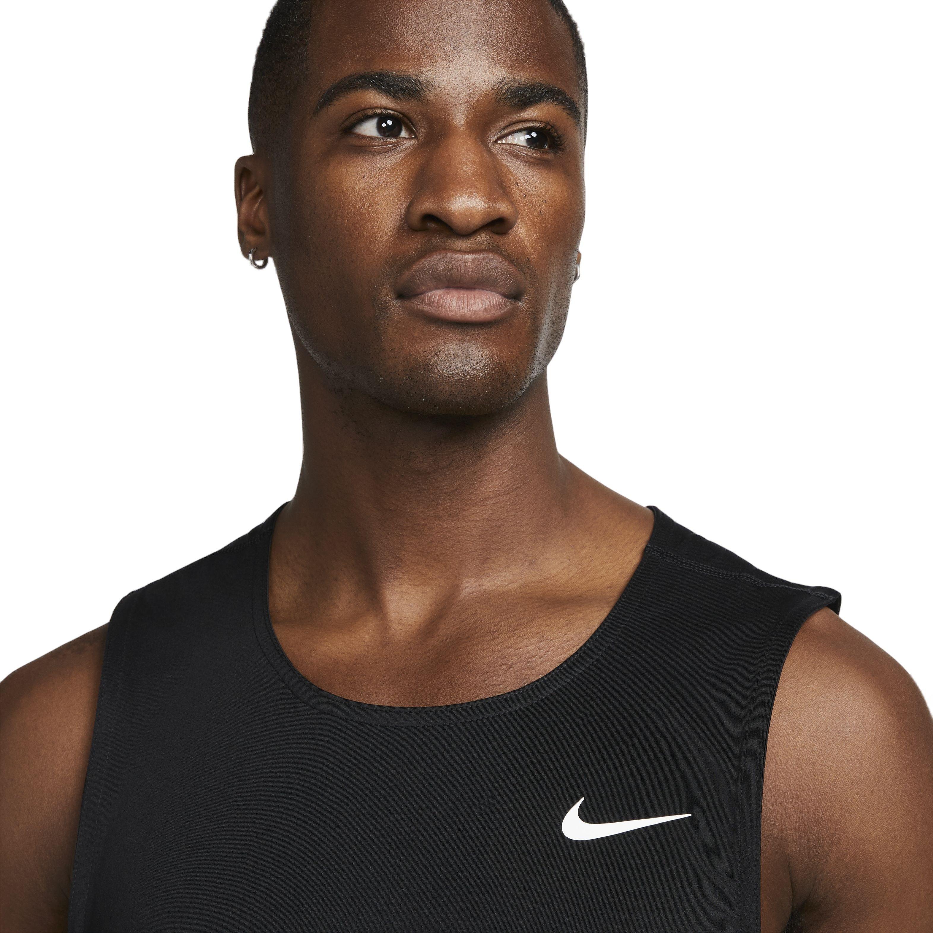 Nike Men's Dri-FIT Ready Fitness Tank - Black - BLACK Thumbnail View 3