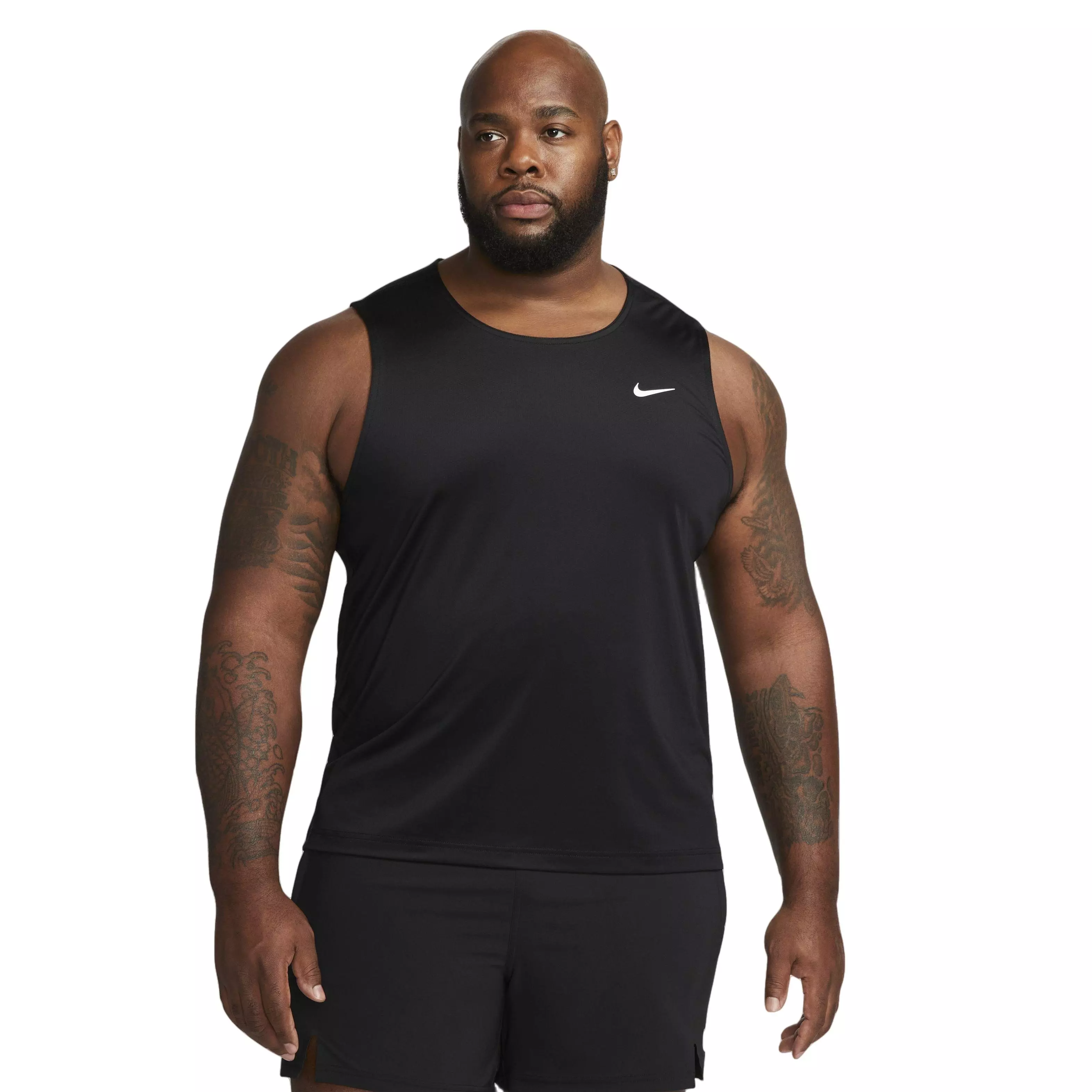 Nike Men's Dri-FIT Ready Fitness Tank - Black - BLACK