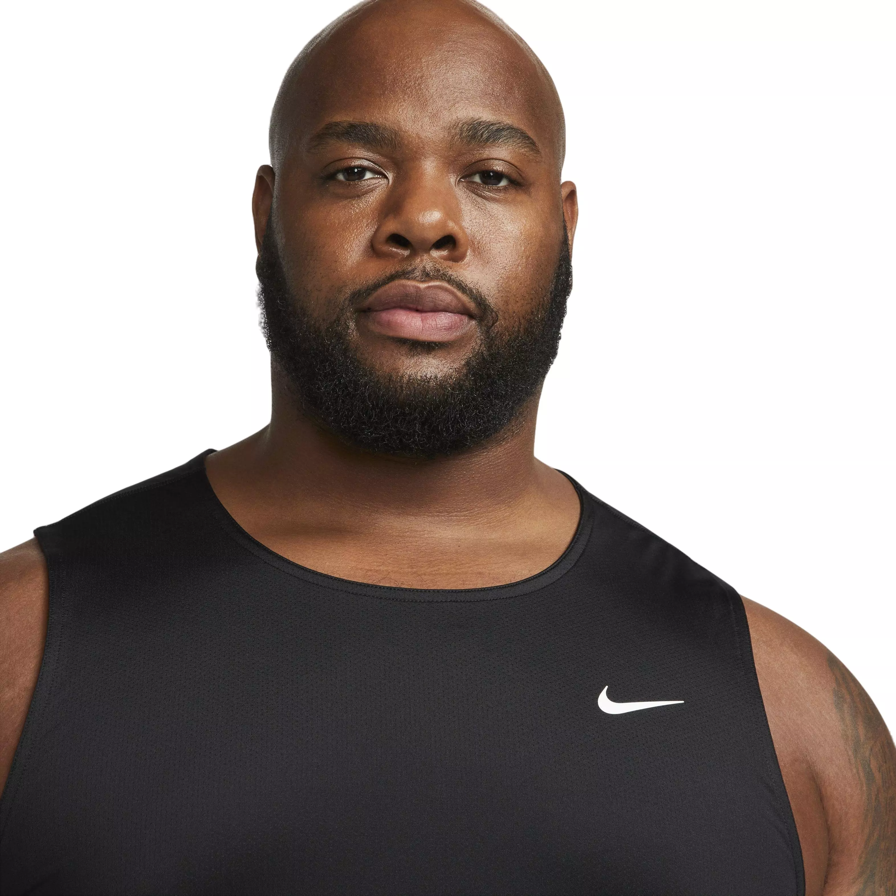 Nike Men's Dri-FIT Ready Fitness Tank - Black - BLACK