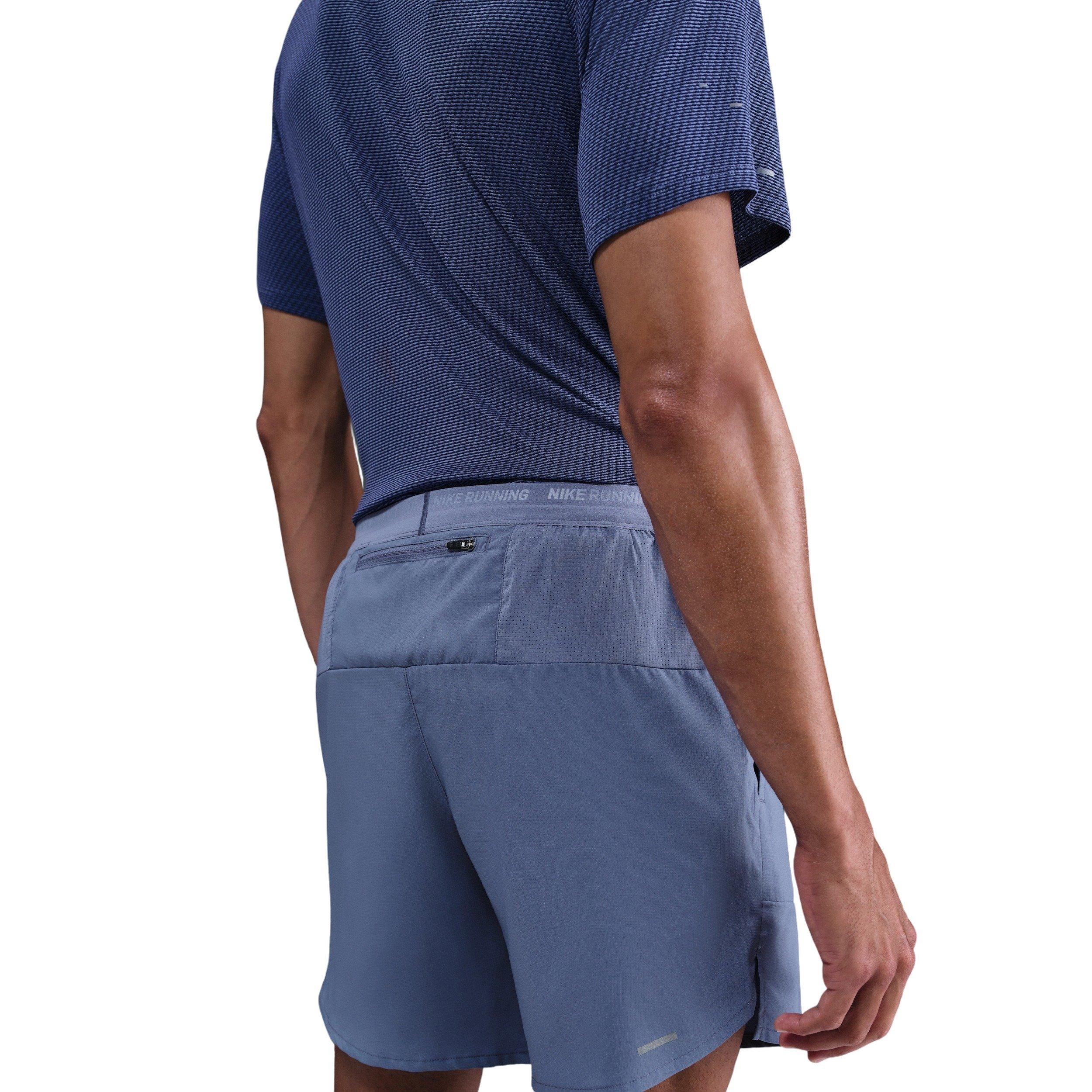 Nike Men's Stride Dri-FIT 7" Brief-Lined Running Shorts -Blue - BLUE Thumbnail View 2