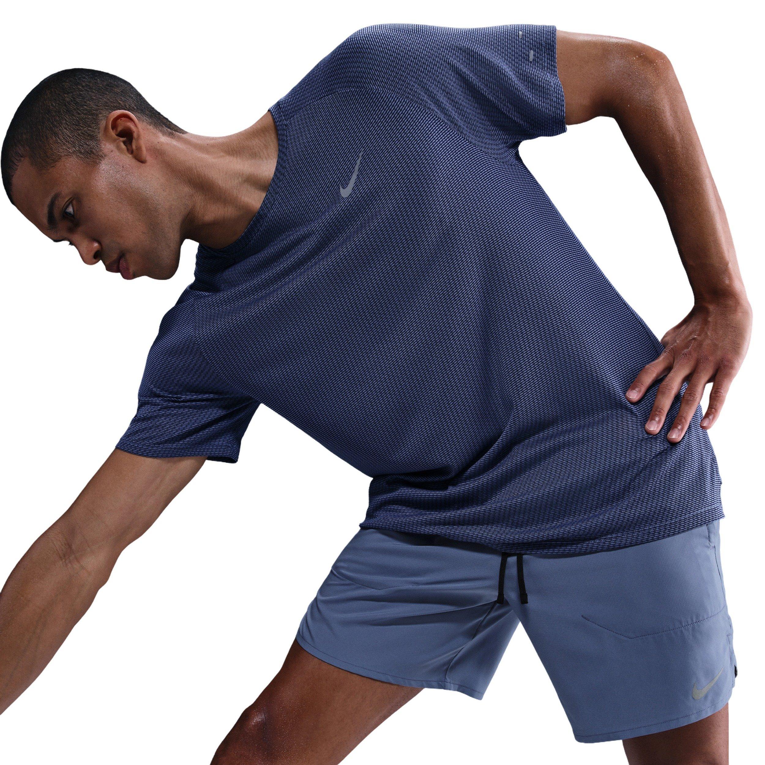 Nike Men's Stride Dri-FIT 7" Brief-Lined Running Shorts -Blue - BLUE Thumbnail View 3