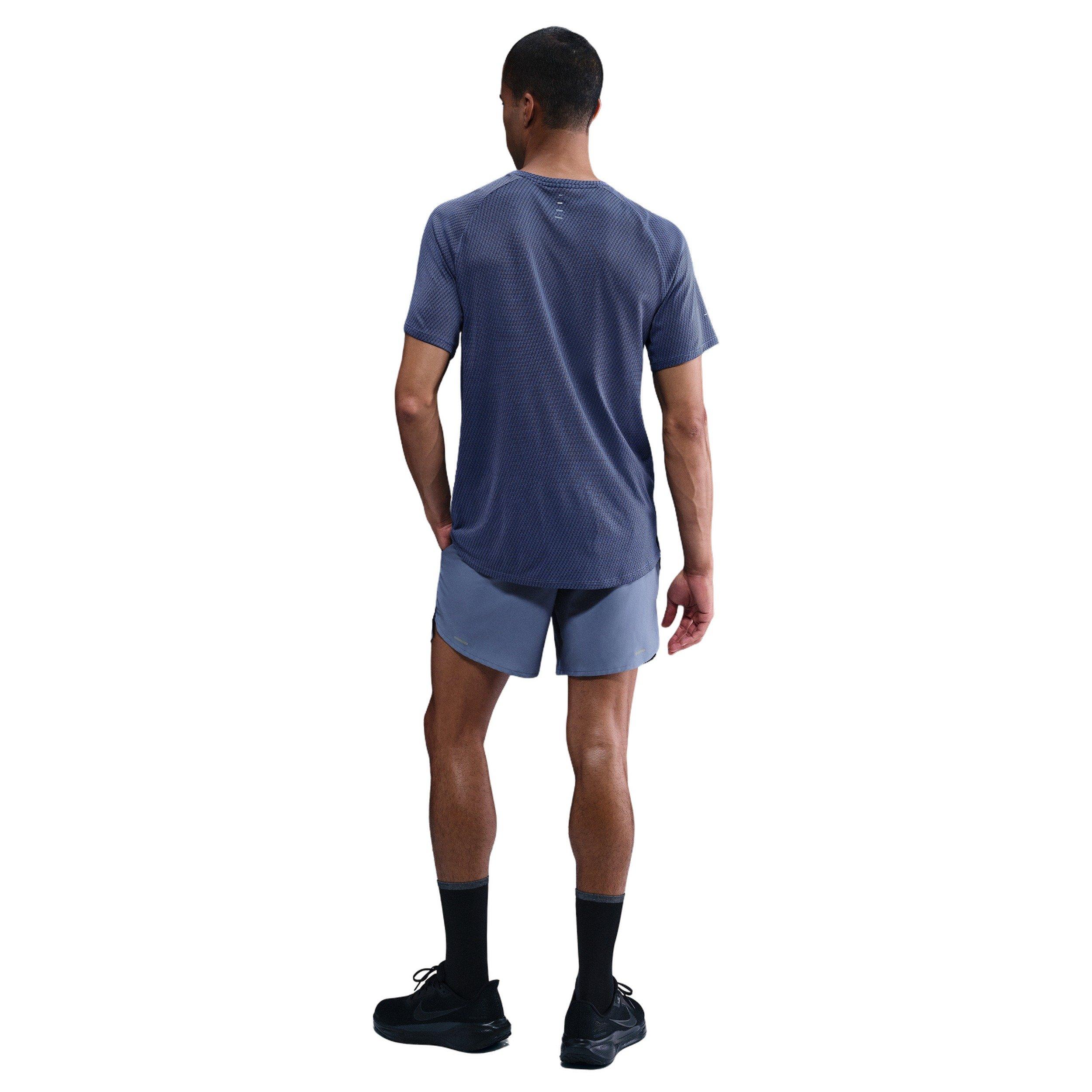 Nike Men's Stride Dri-FIT 7" Brief-Lined Running Shorts -Blue - BLUE Thumbnail View 5