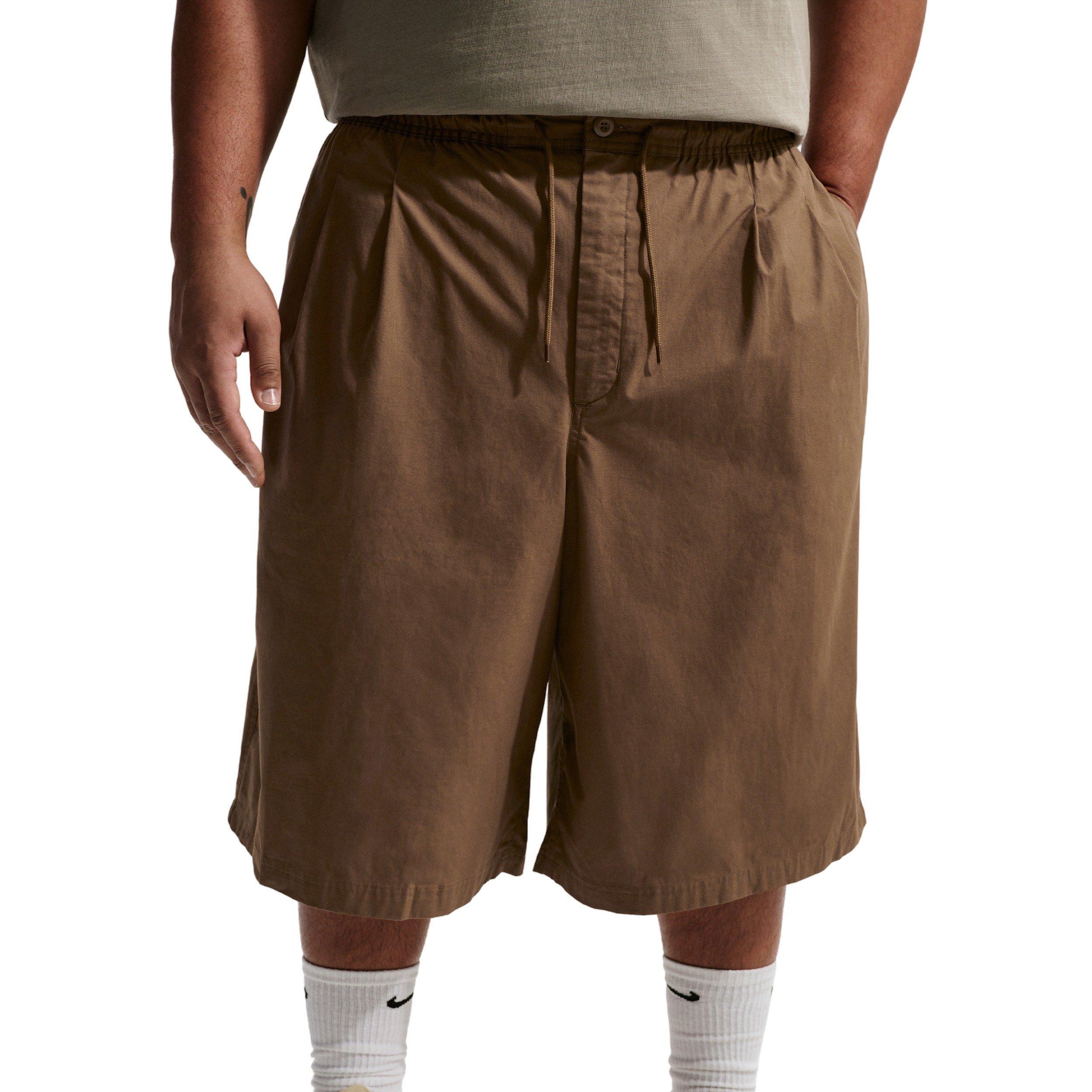 Nike Men's Club Seoul Oversized Shorts - BROWN Thumbnail View 7