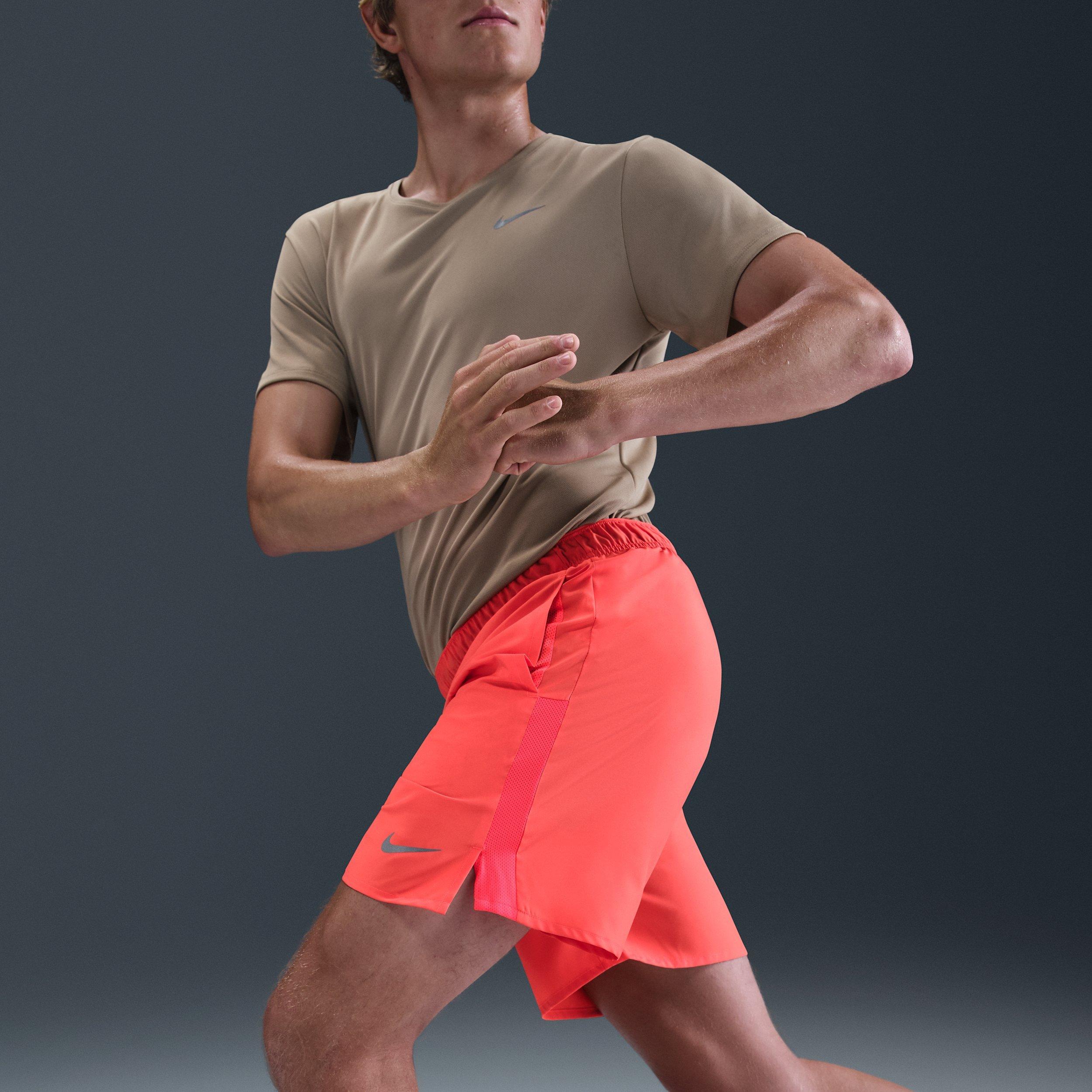 Nike Men's Challenger Dri-FIT 7" Brief-Lined Running Shorts -Red - RED Thumbnail View 5