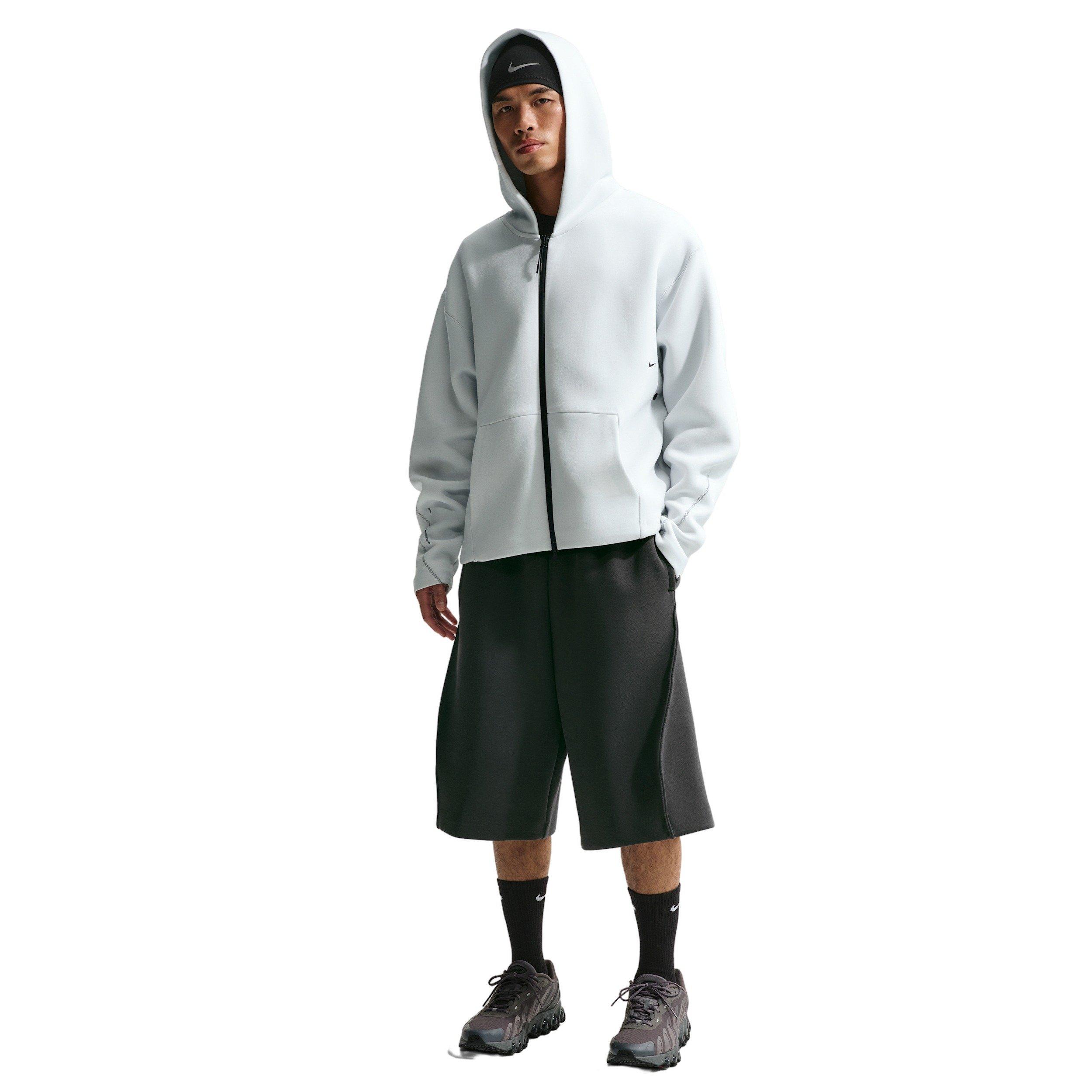 Nike Men's Tech Fleece Oversized Fit Shorts - GREY Thumbnail View 3