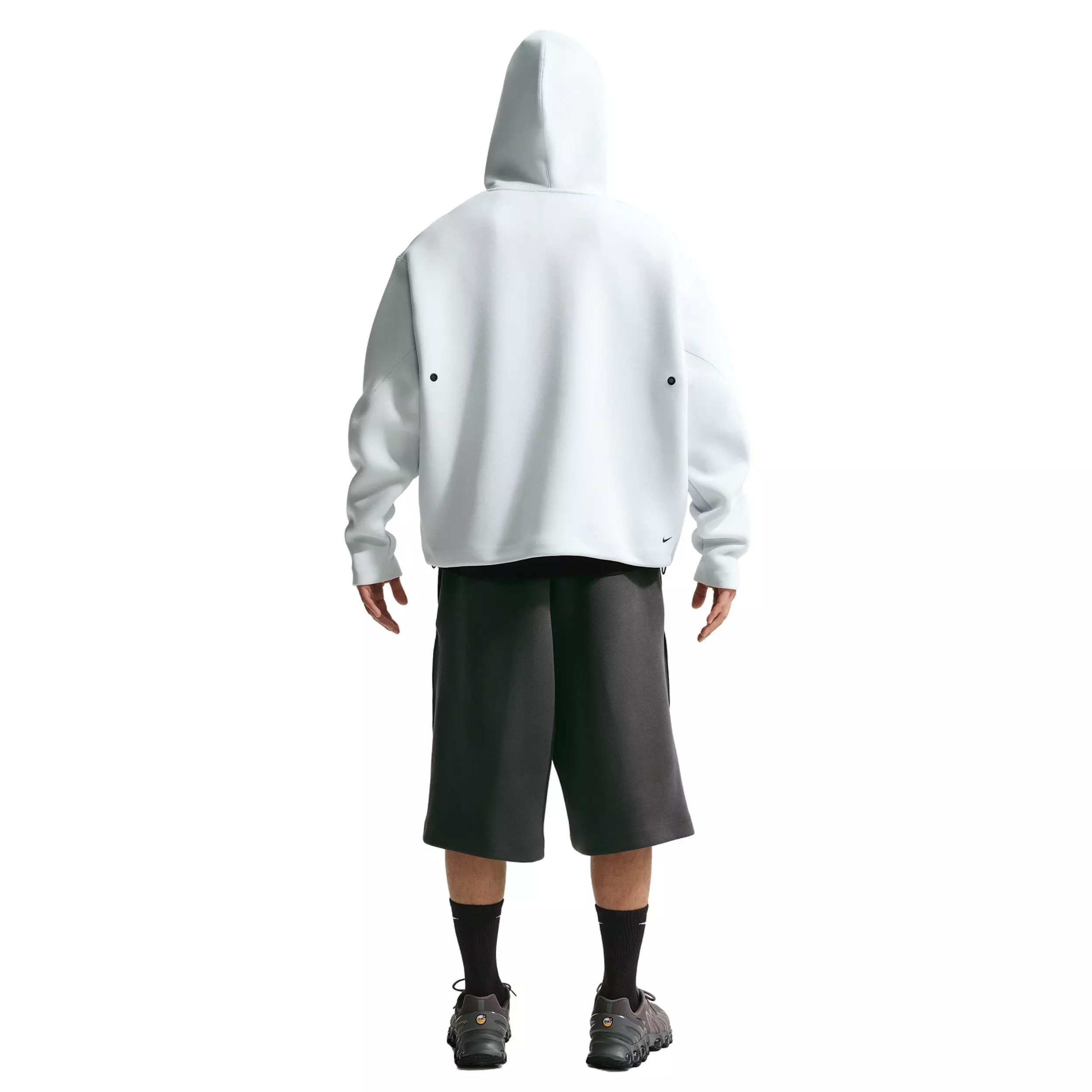 Nike Men's Tech Fleece Oversized Fit Shorts - GREY