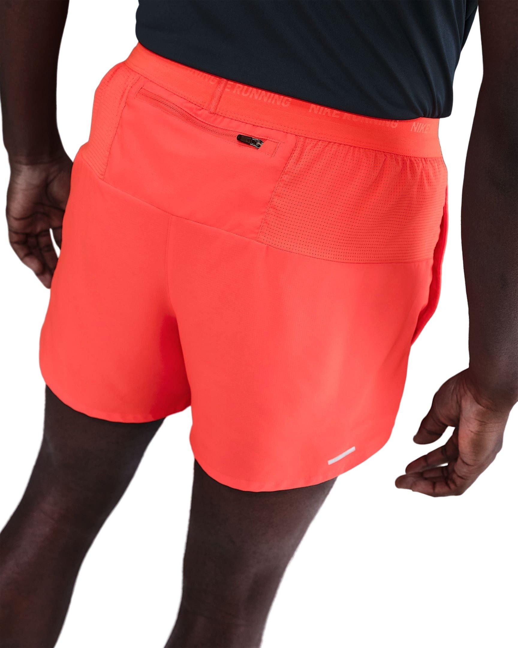 Nike Men's Stride Dri-FIT 5" 2-in-1 Running Shorts - Red - RED Thumbnail View 2
