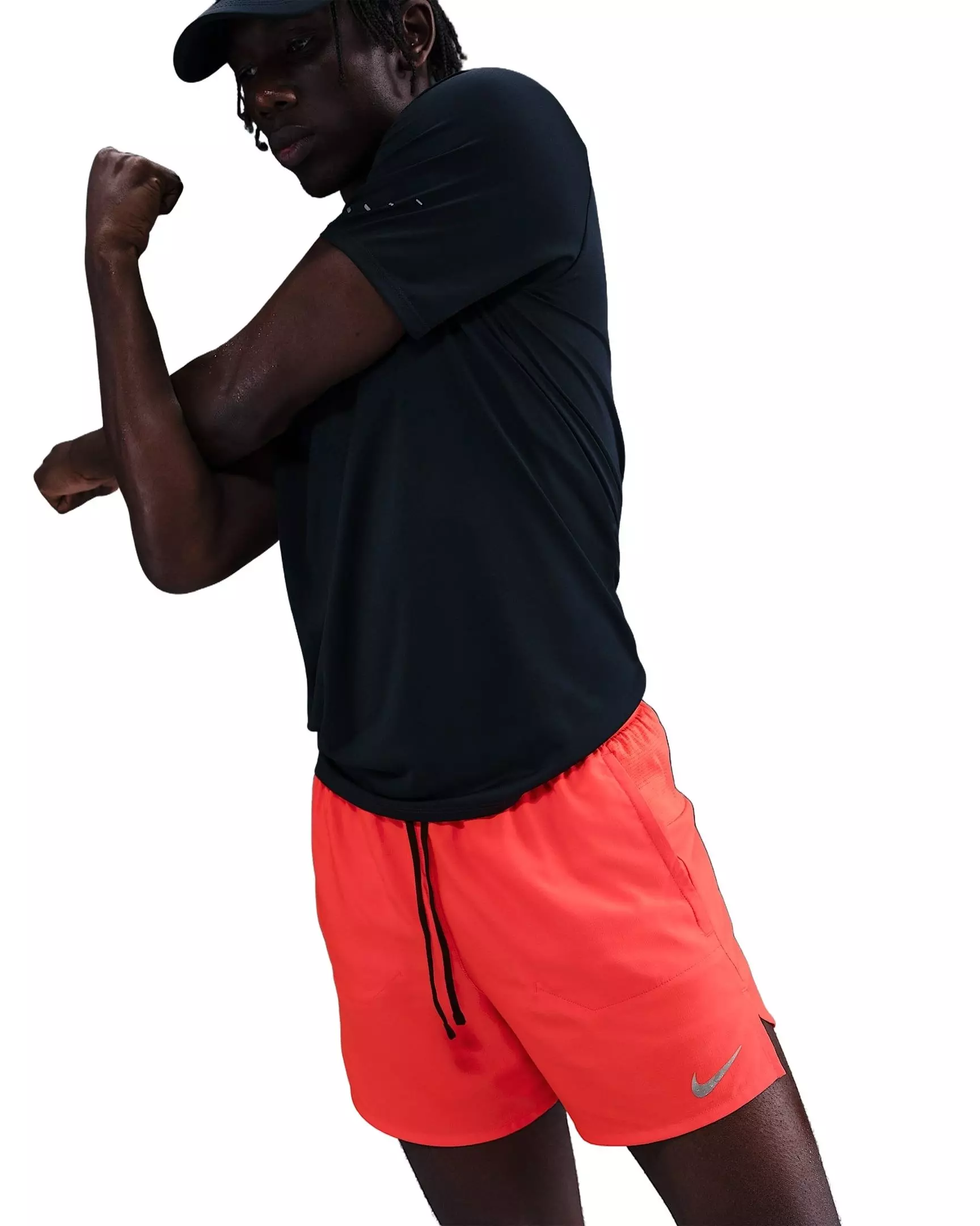 Nike Men's Stride Dri-FIT 5" 2-in-1 Running Shorts -Red - RED