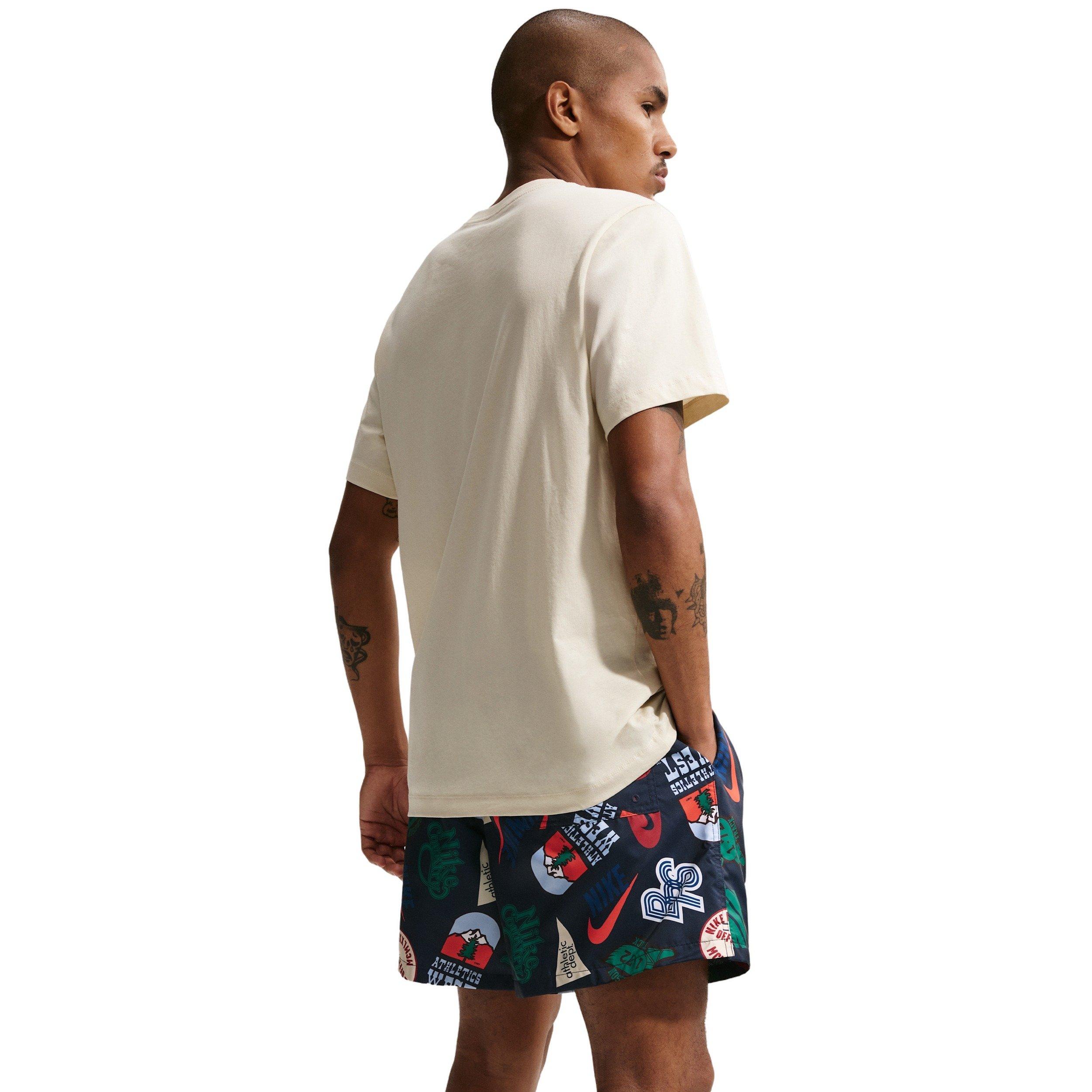 Nike Men's Sportswear Club Woven Flow AOP Shorts - DK BLUE