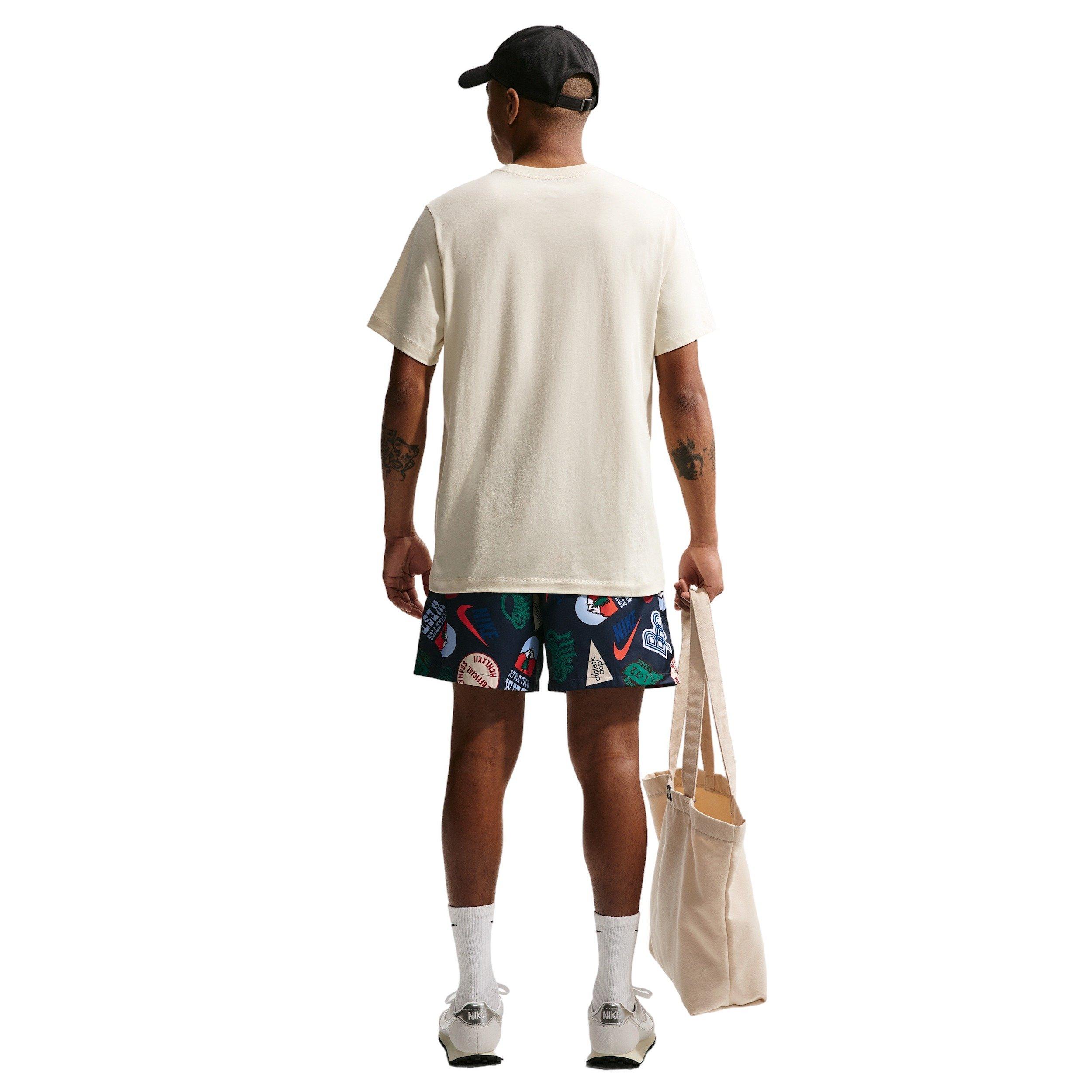 Nike Men's Sportswear Club Woven Flow AOP Shorts - DK BLUE