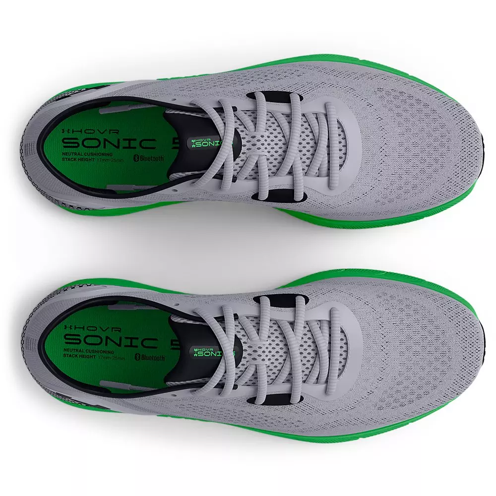 Under Armour HOVR Sonic 5 "Grey/Green" Men's Running Shoe - GREY/GREEN