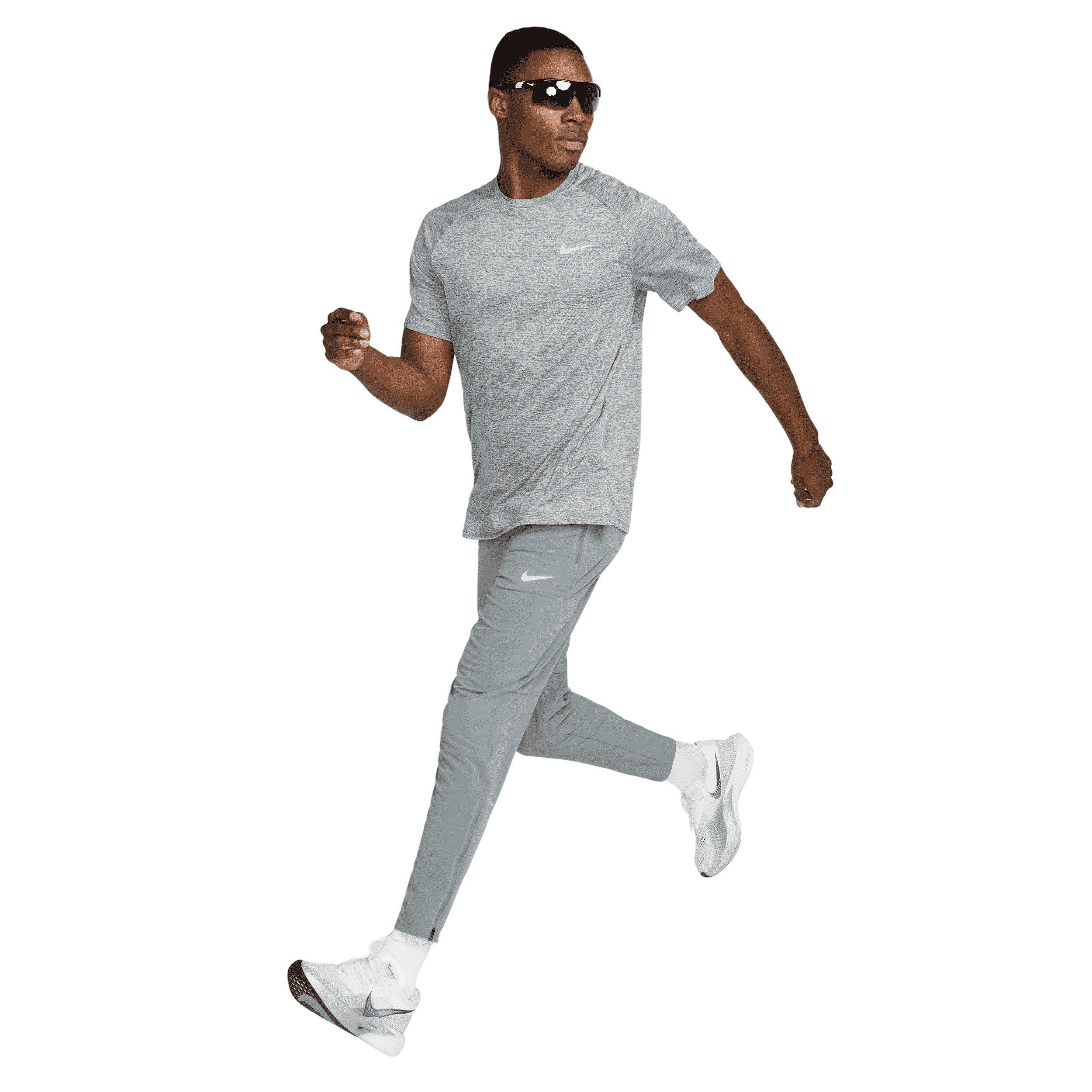 Nike Men's Stride Dri-FIT ADV Short-Sleeve Running Top - GREY Thumbnail View 7