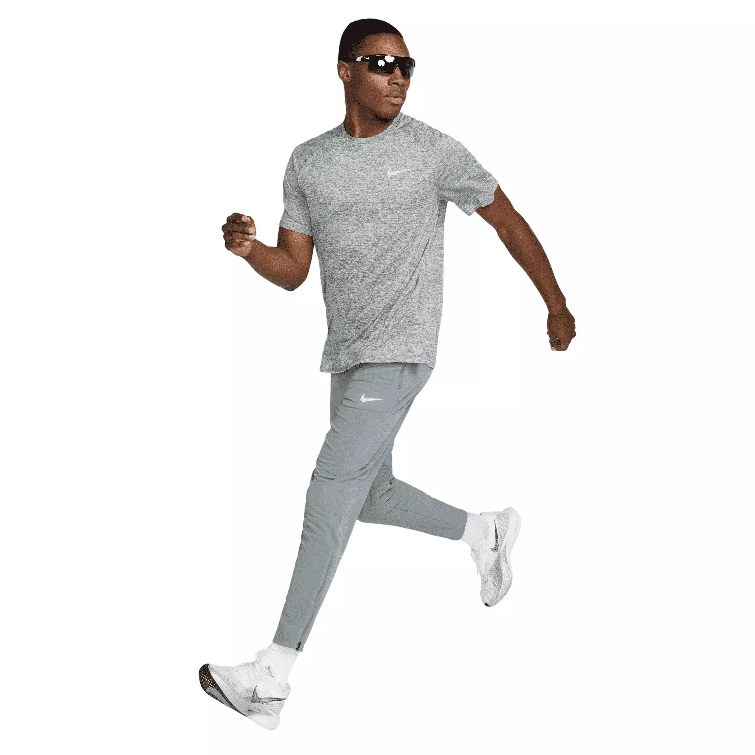 Nike Men's Stride Dri-FIT ADV Short-Sleeve Running Top - GREY