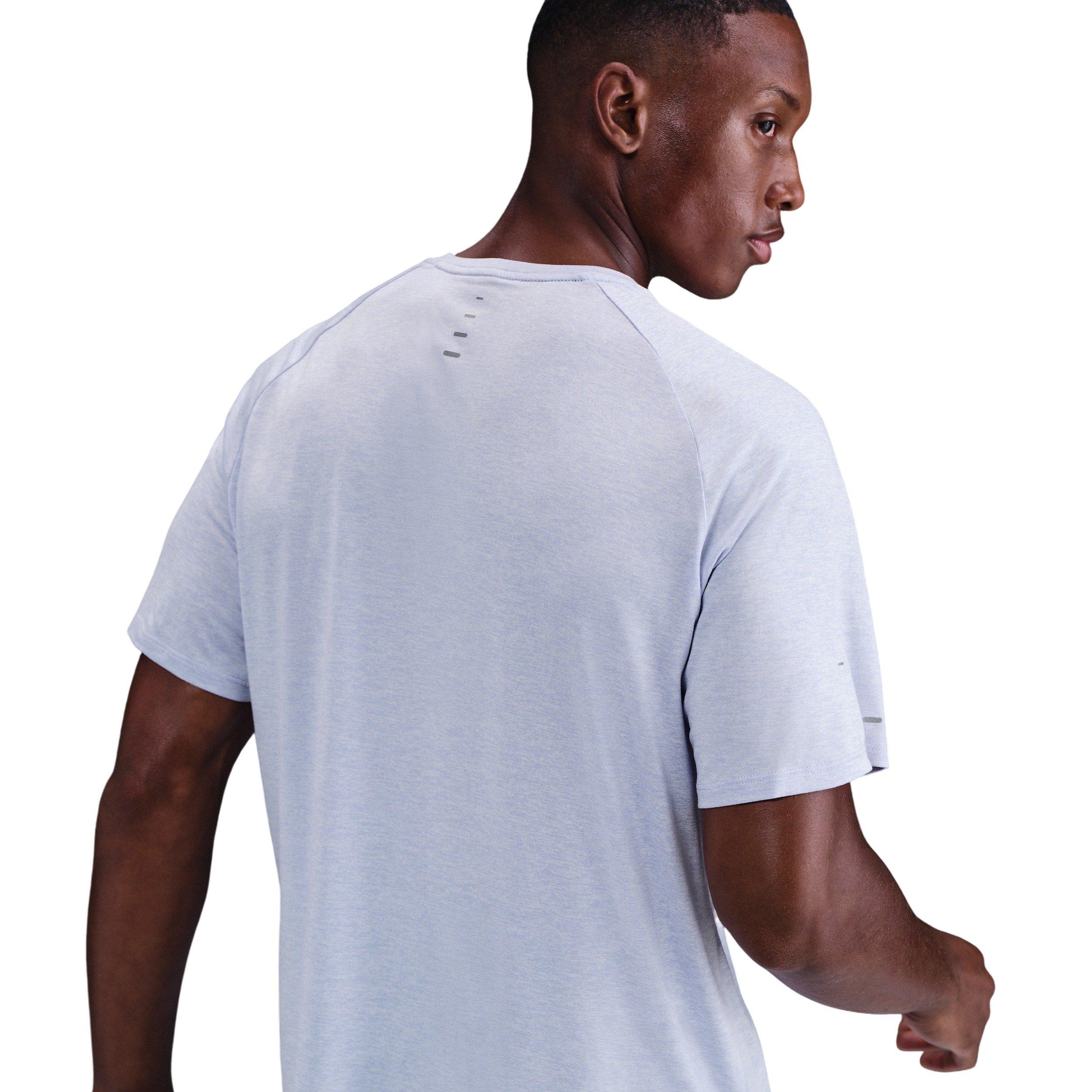 Nike Men's Stride Dri-FIT ADV Short-Sleeve Running Top - LT GREY Thumbnail View 2