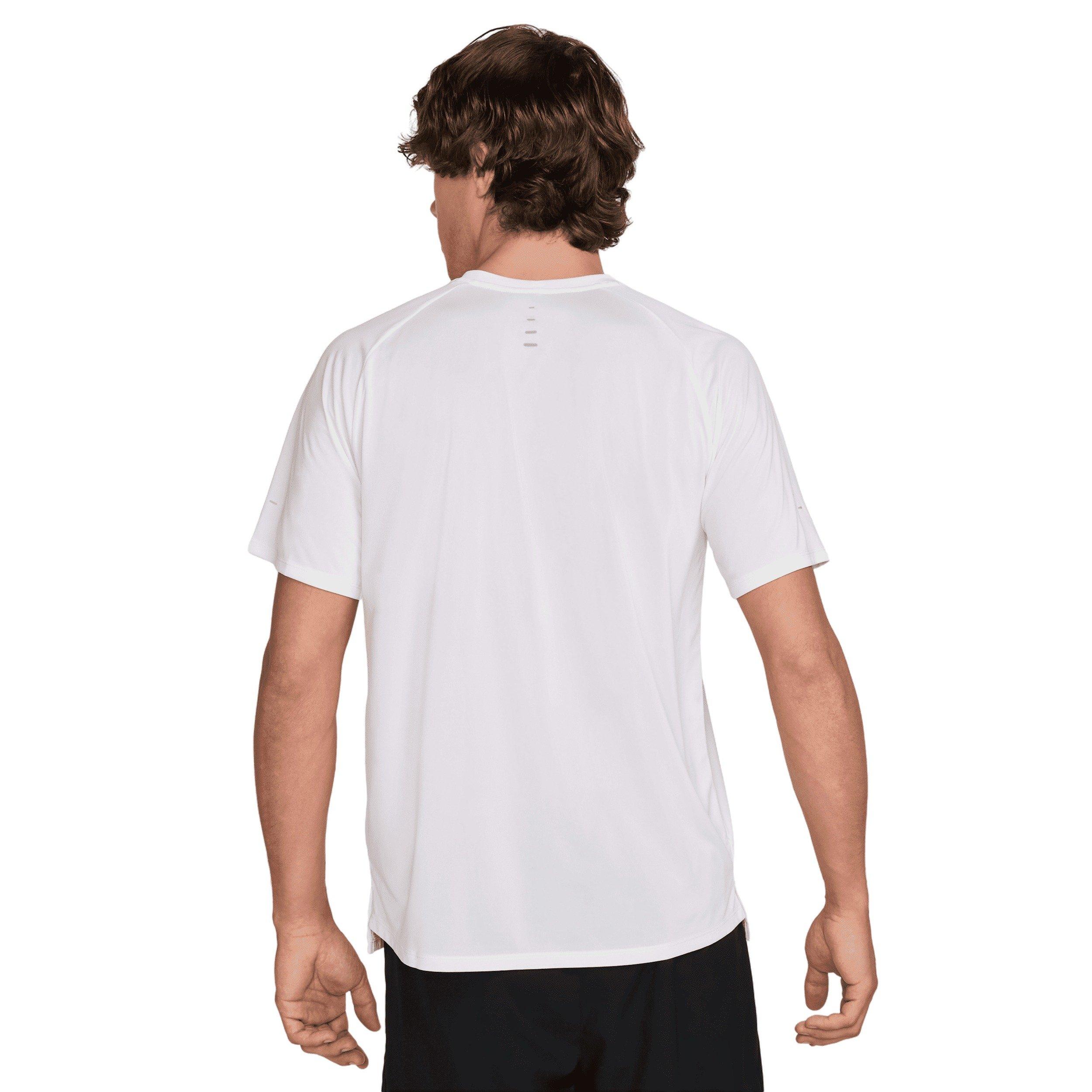 Nike Men's Stride Dri-FIT ADV Short-Sleeve Running Top - WHITE Thumbnail View 2