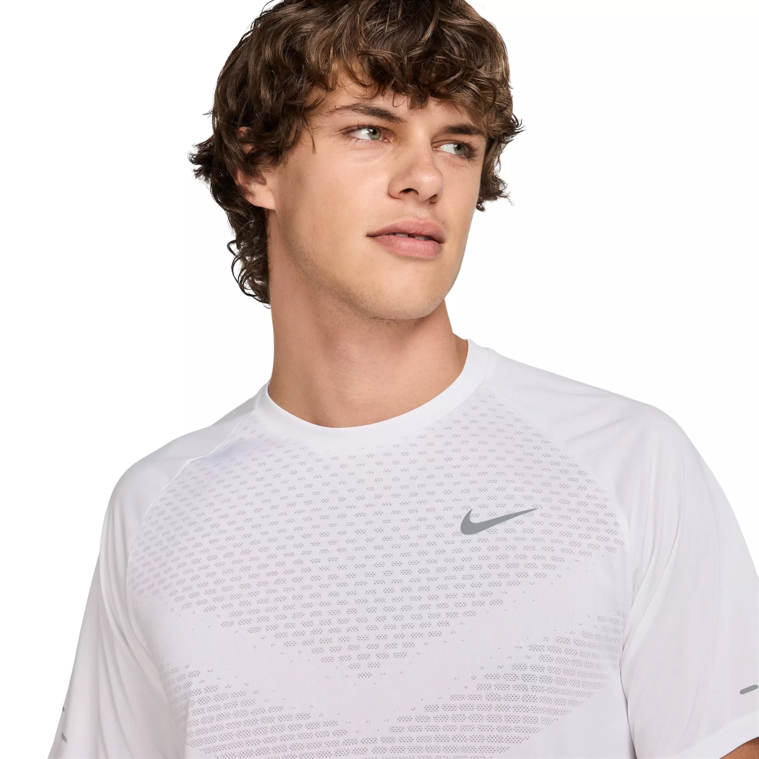 Nike Men's Stride Dri-FIT ADV Short-Sleeve Running Top - WHITE