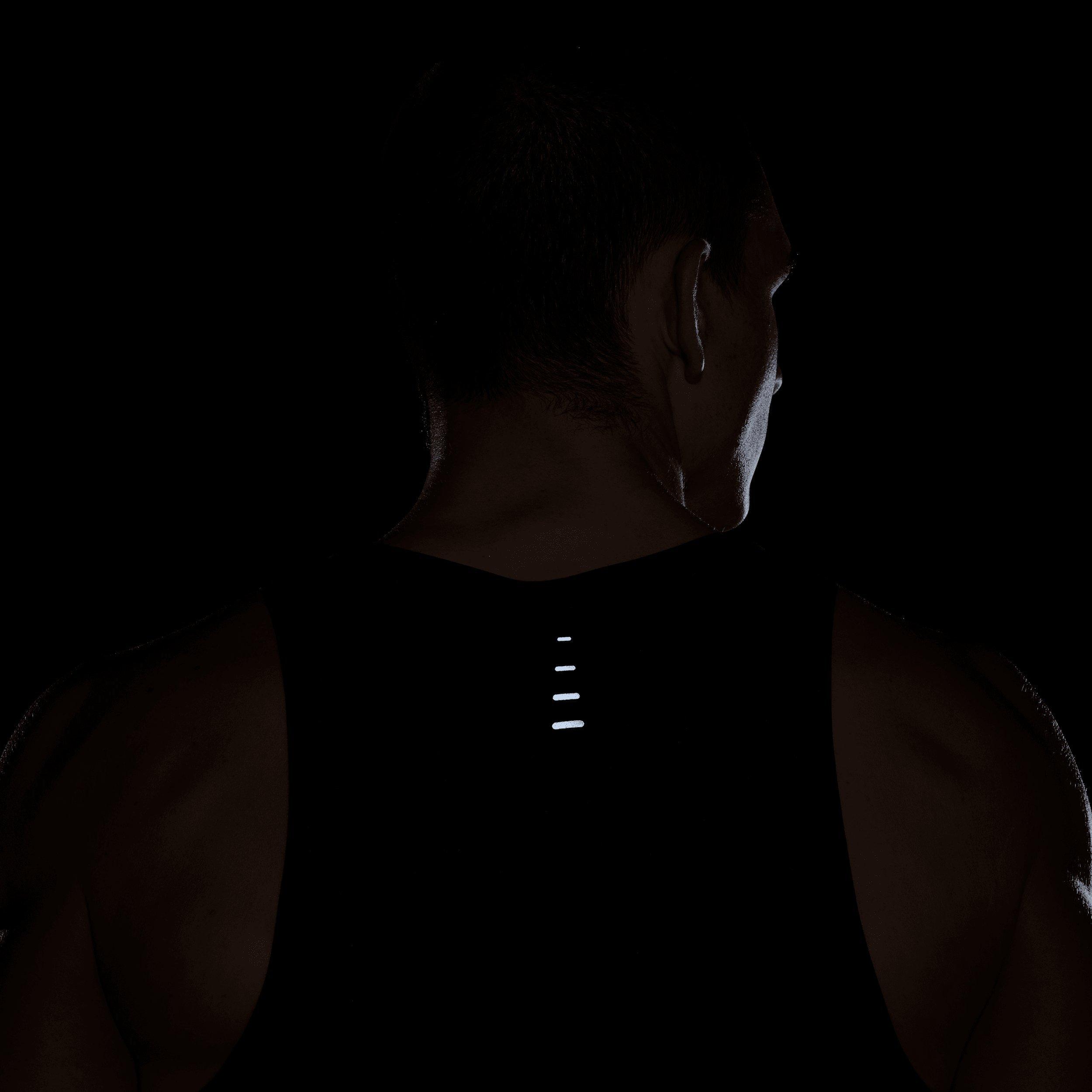 Nike Men's Stride Dri-FIT ADV Running Tank Top - BLACK Thumbnail View 8