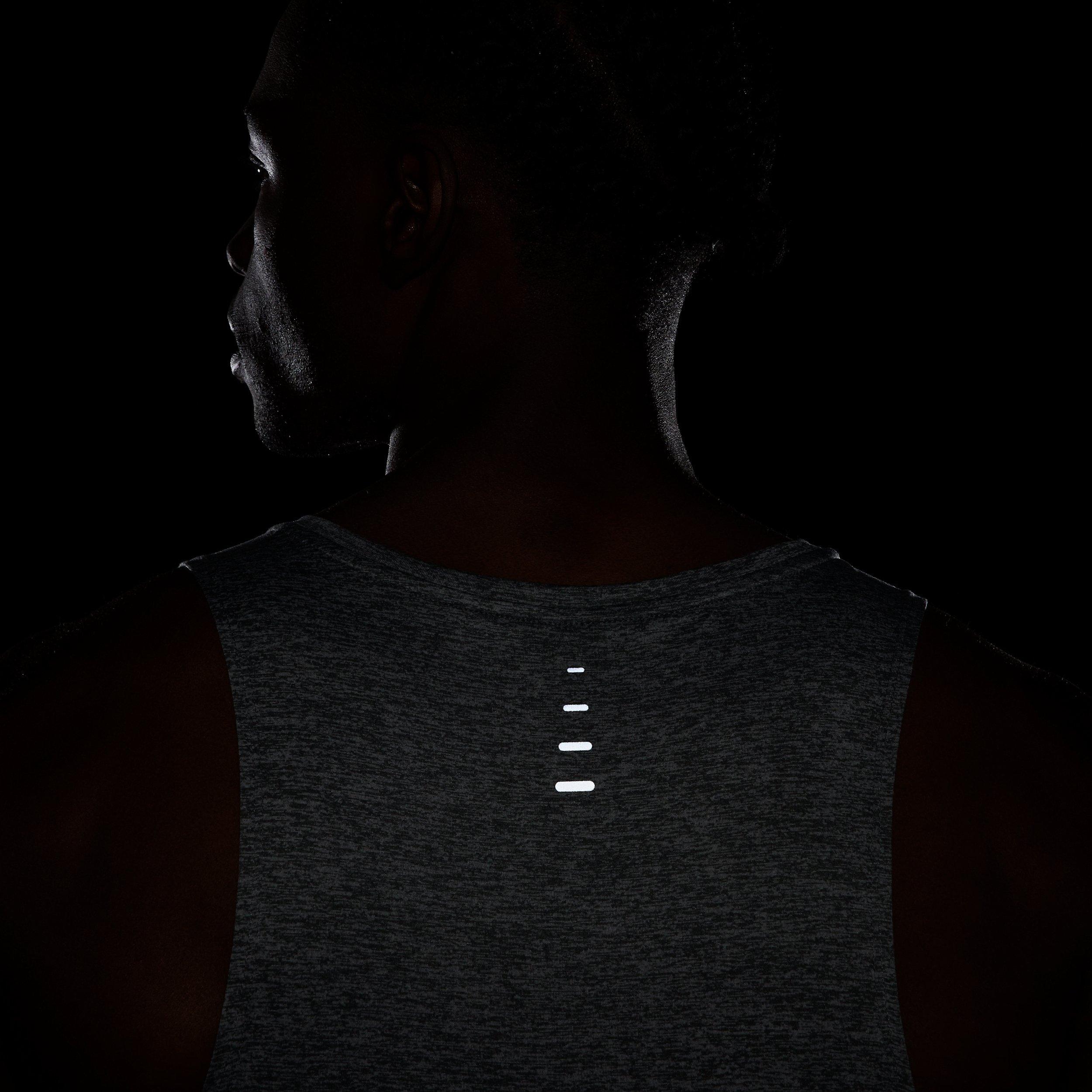 Nike Men's Stride Dri-FIT ADV Running Tank Top - GREY Thumbnail View 8
