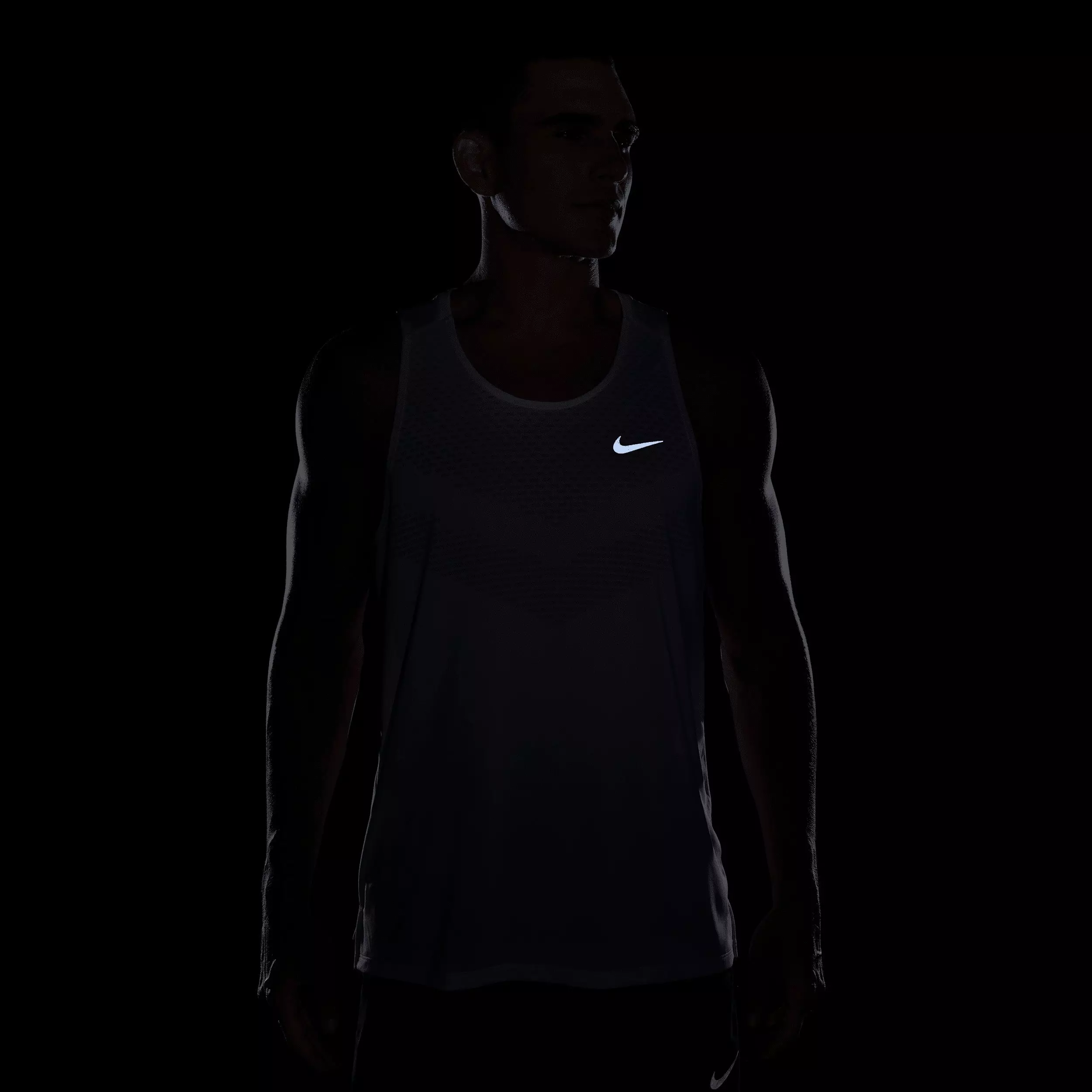 Nike Men's Stride Dri-FIT ADV Running Tank Top - WHITE