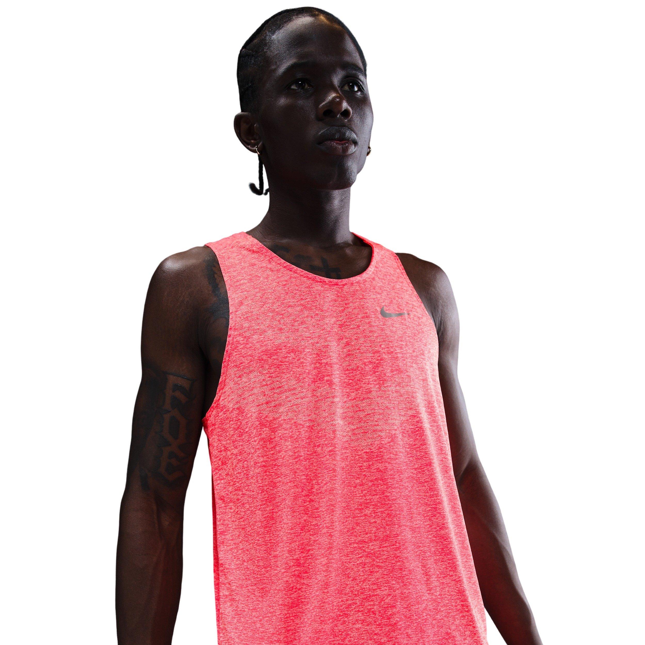 Nike Men's Stride Dri-FIT ADV Running Tank Top - RED Thumbnail View 1