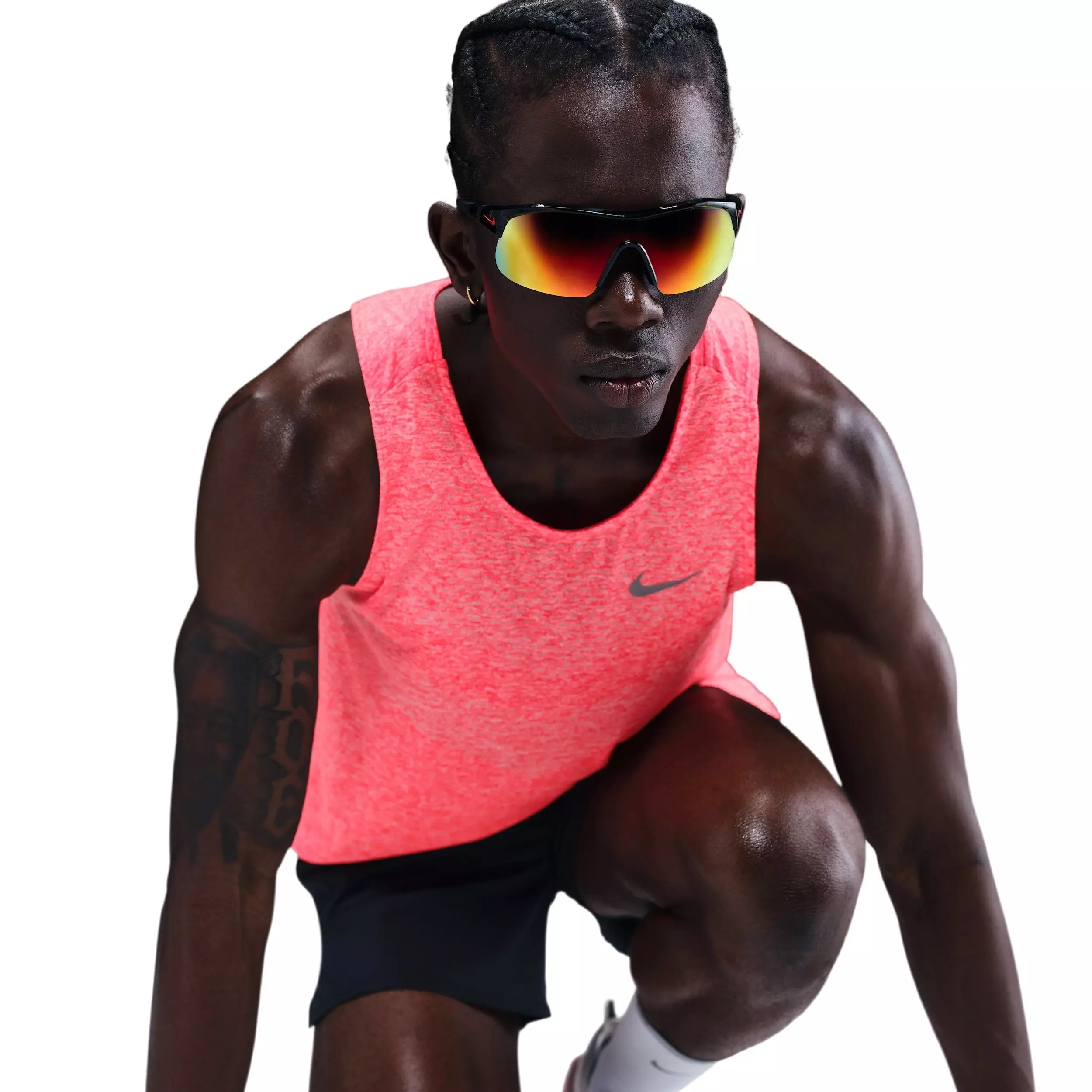 Nike Men's Stride Dri-FIT ADV Running Tank Top - RED