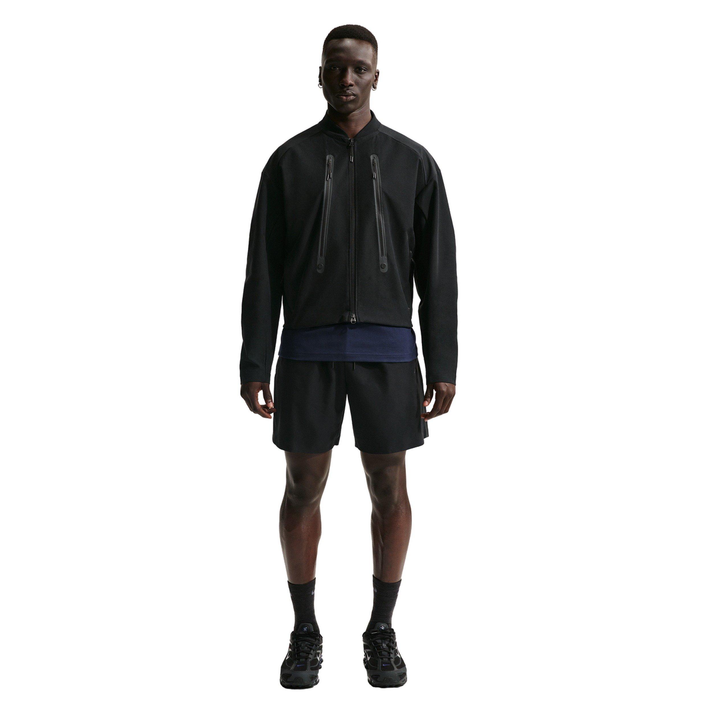 Nike Men's Tech Dri-FIT Shori-Knit Shorts - BLACK Thumbnail View 3