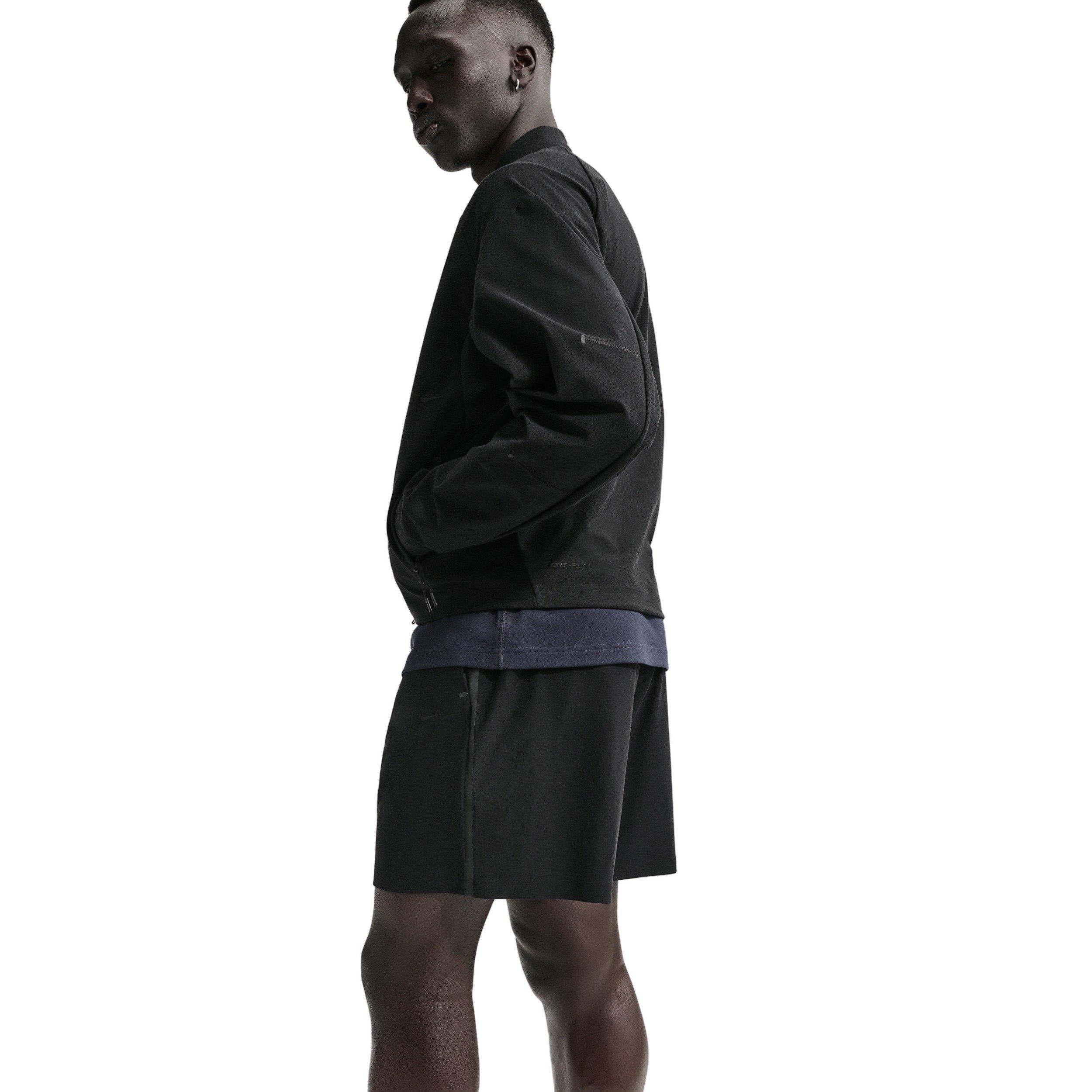 Nike Men's Tech Dri-FIT Shori-Knit Shorts - BLACK Thumbnail View 4
