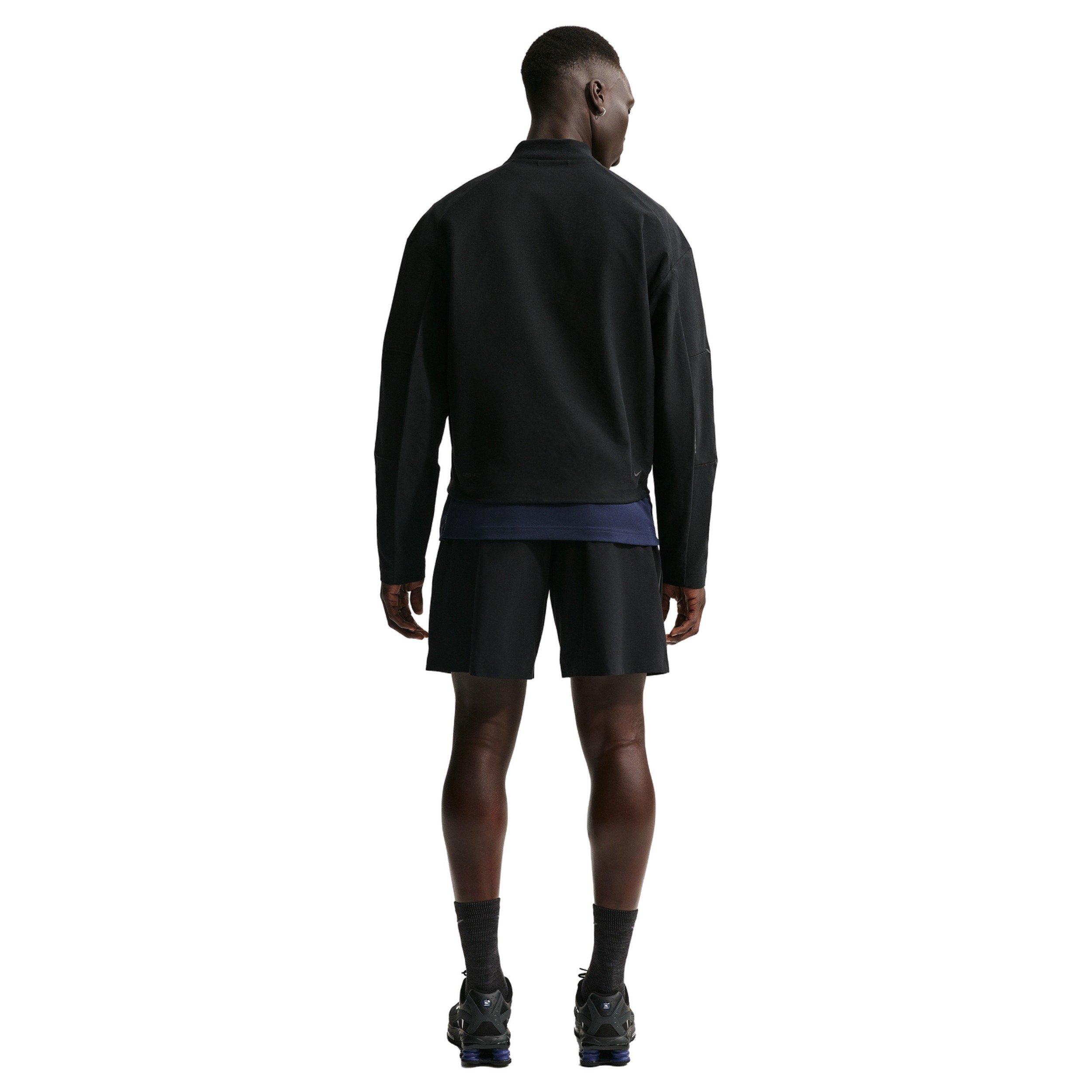 Nike Men's Tech Dri-FIT Shori-Knit Shorts - BLACK Thumbnail View 5