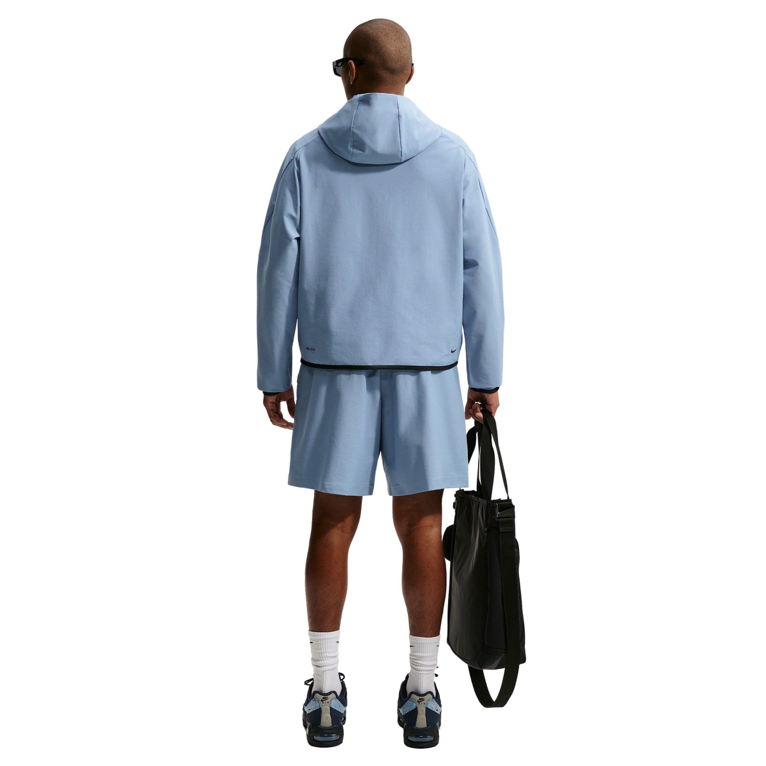 Nike Men's Tech Dri-FIT Shori-Knit Shorts - BLUE Thumbnail View 6