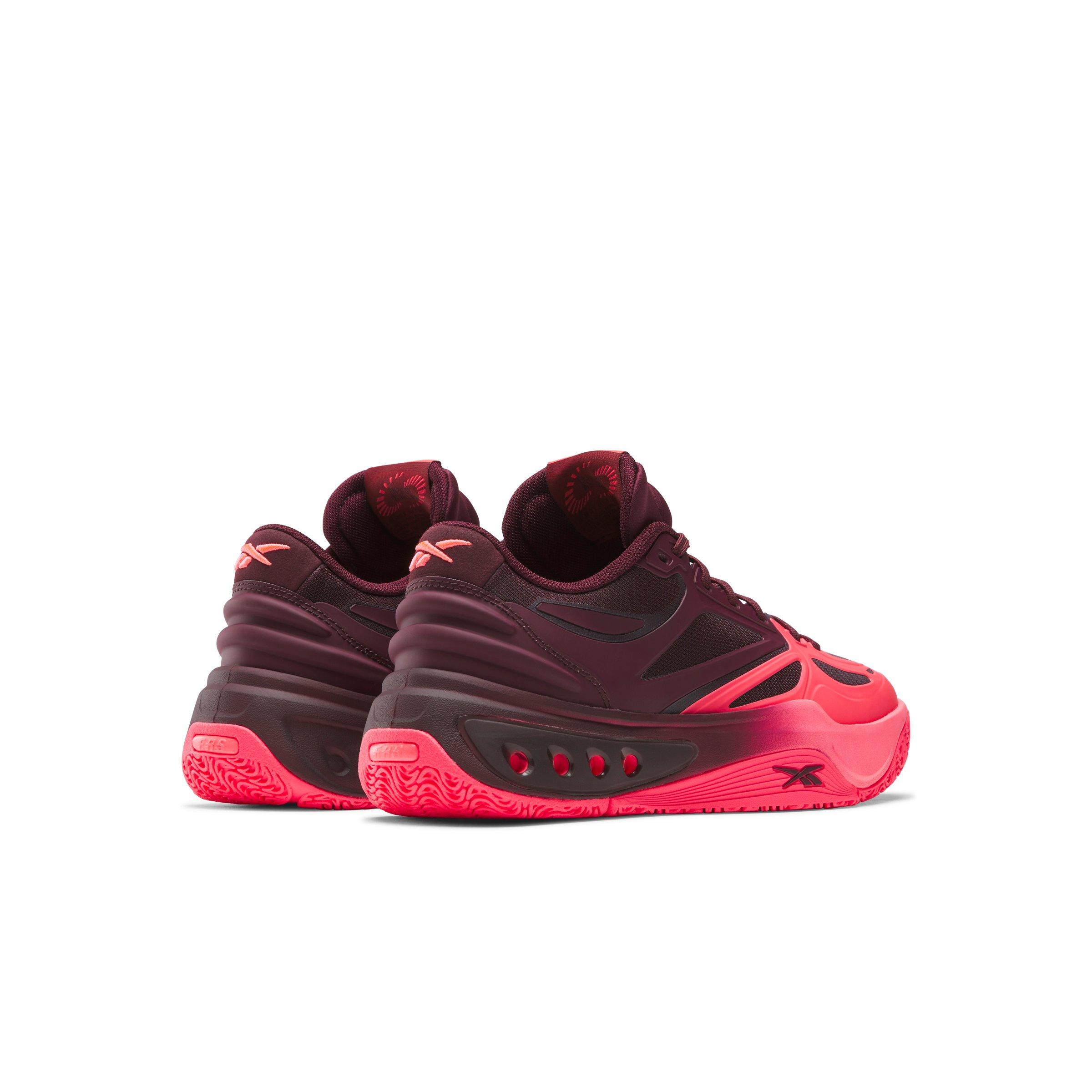 Reebok Engine A "Black Cherry/Pink Blast/Black Cherry" Unisex Basketball Shoe - BLACK CHERRY/PINK/BLACK CHERRY Thumbnail View 3