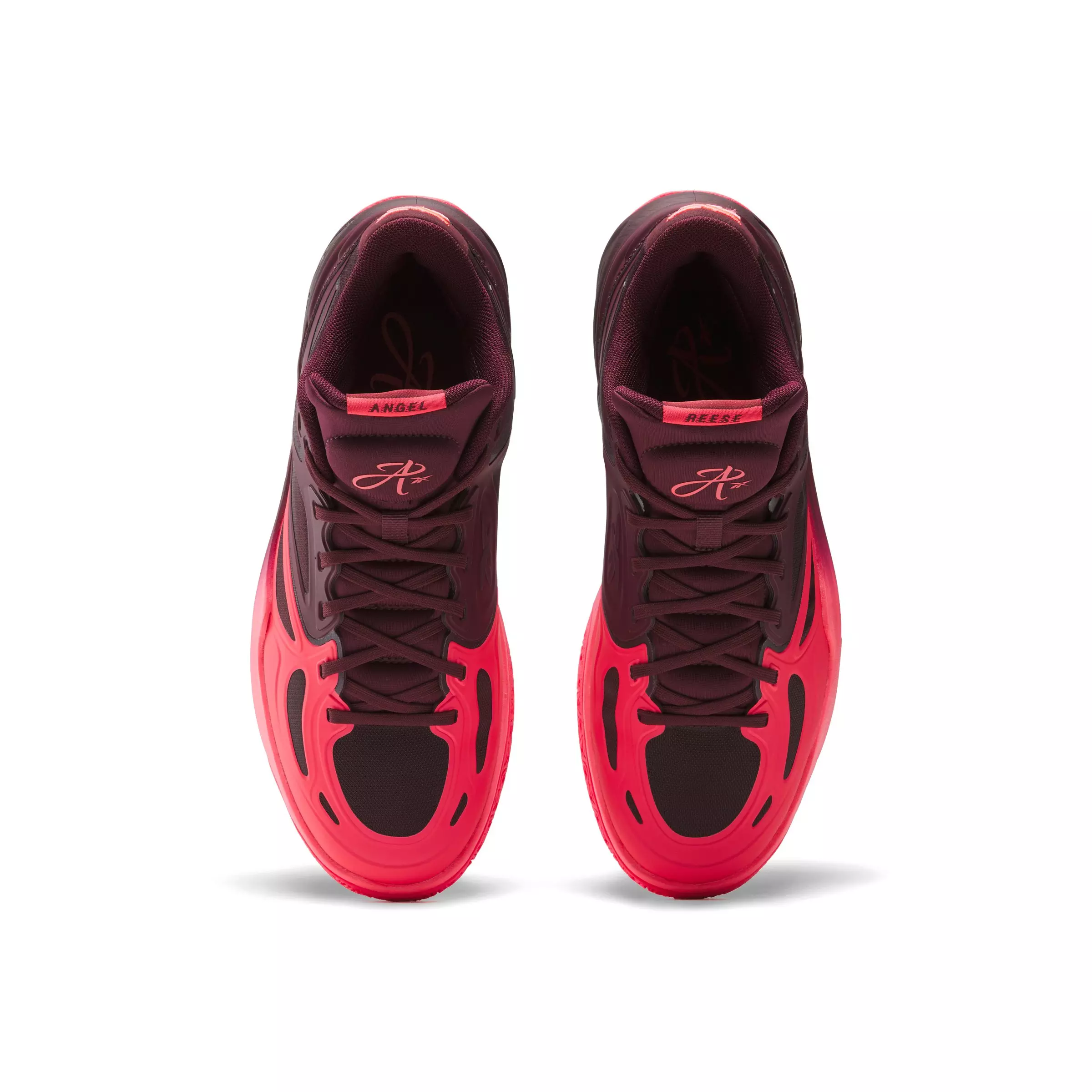 Reebok Engine A "Black Cherry/Pink Blast/Black Cherry" Unisex Basketball Shoe - BLACK CHERRY/PINK/BLACK CHERRY