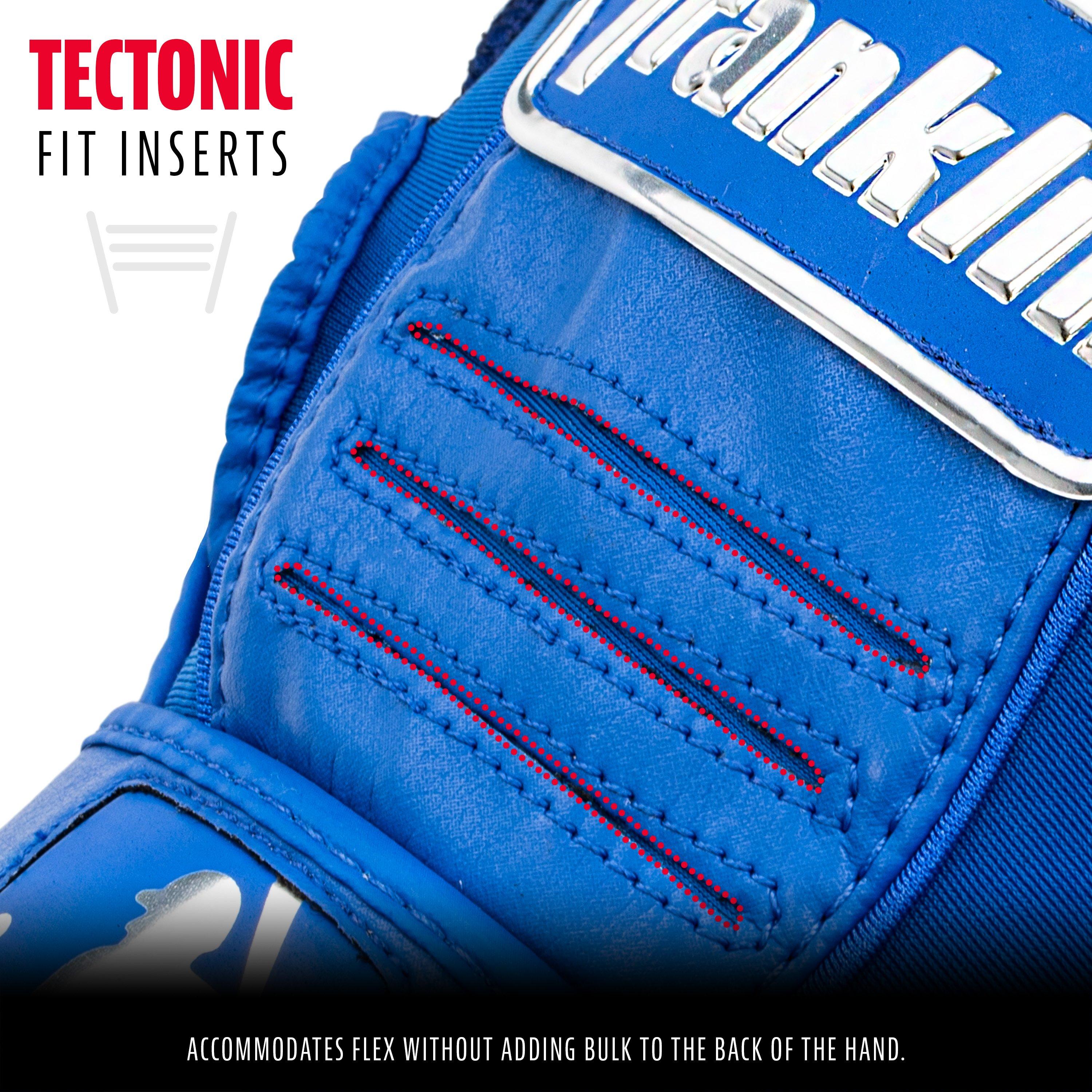 Franklin Sports CFX Pro Full Color Chrome Batting Gloves - ROYAL Thumbnail View 3