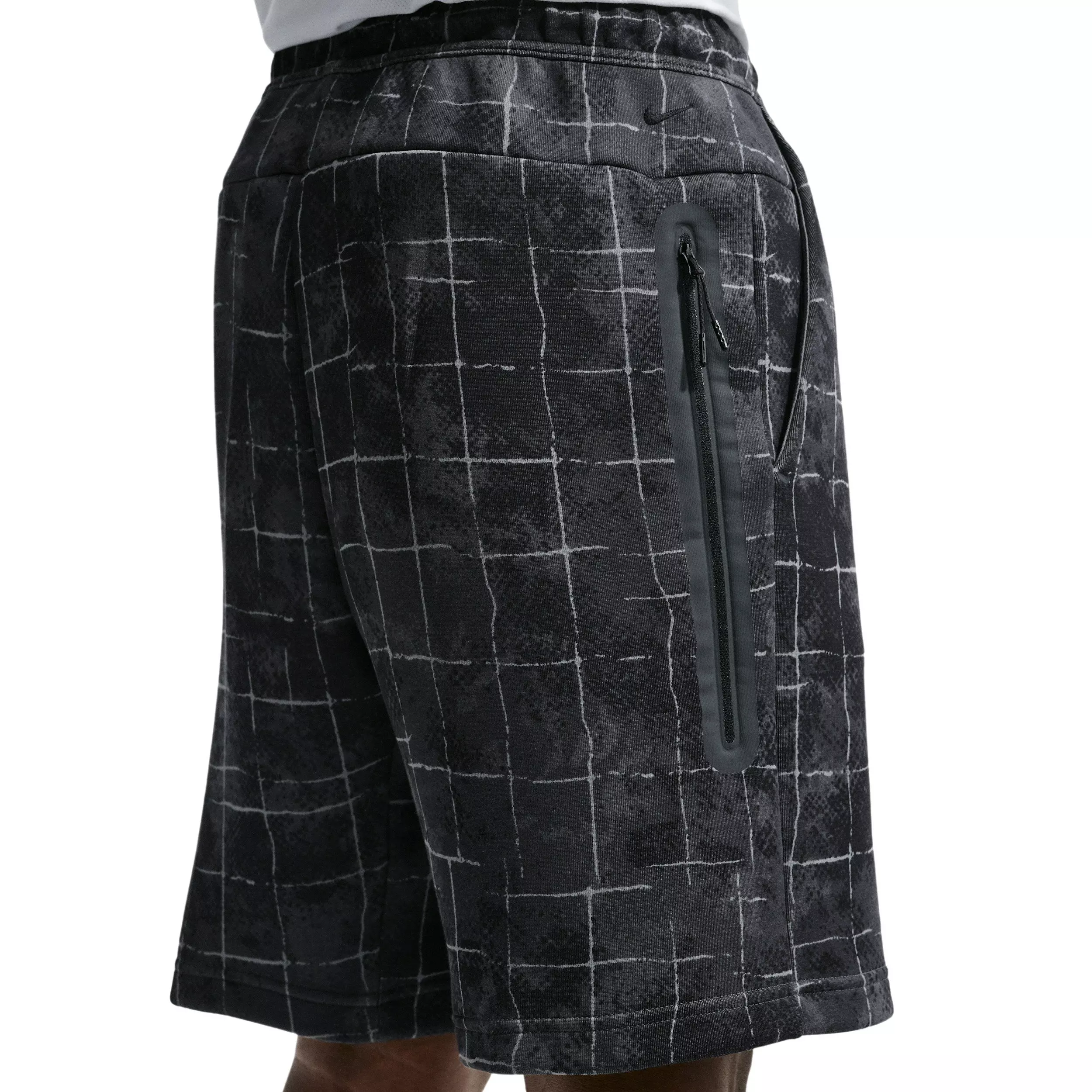 Nike Men's Tech Fleece Shorts - Grey/Black - GREY/BLACK