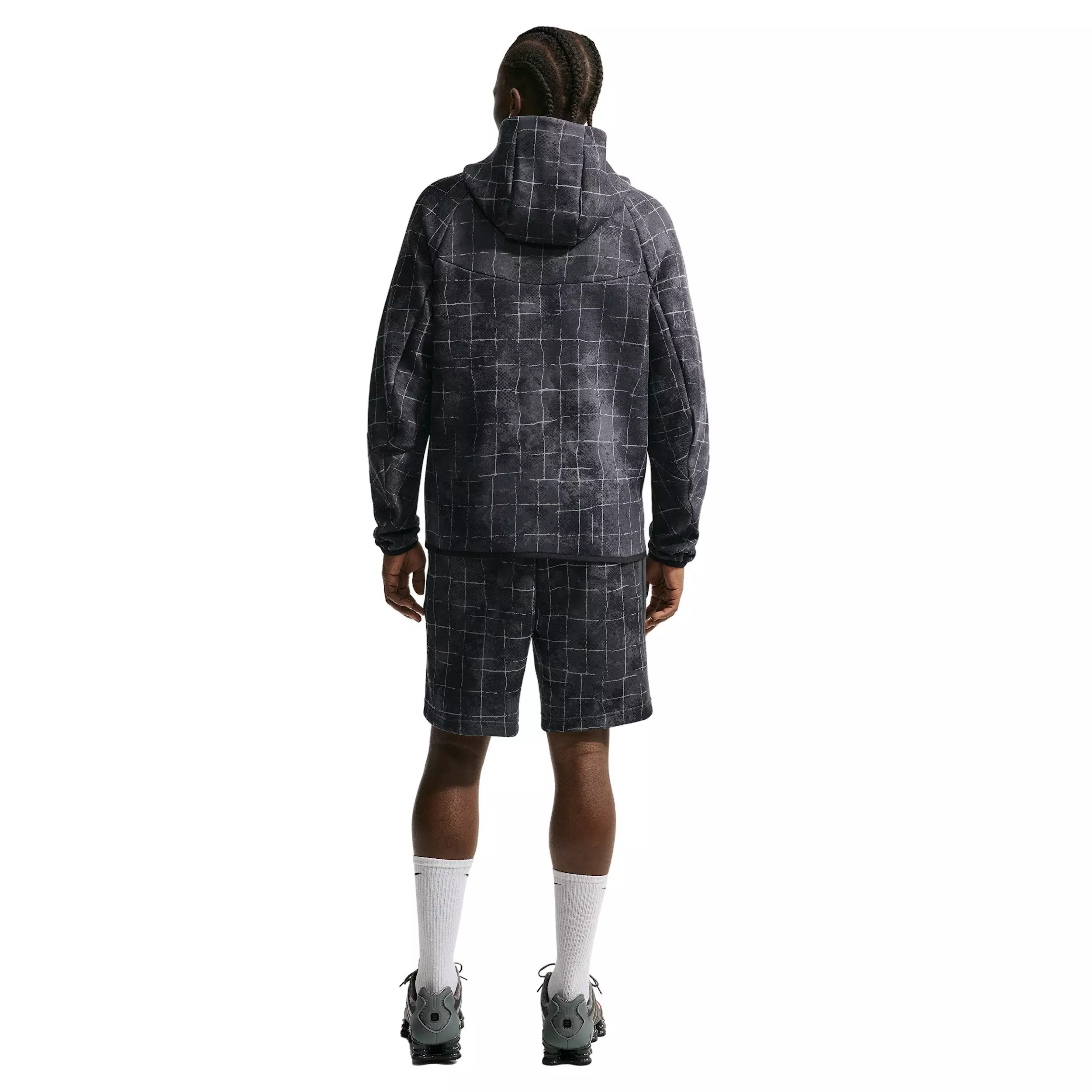 Nike Men's Tech Fleece Shorts - Grey/Black - GREY/BLACK