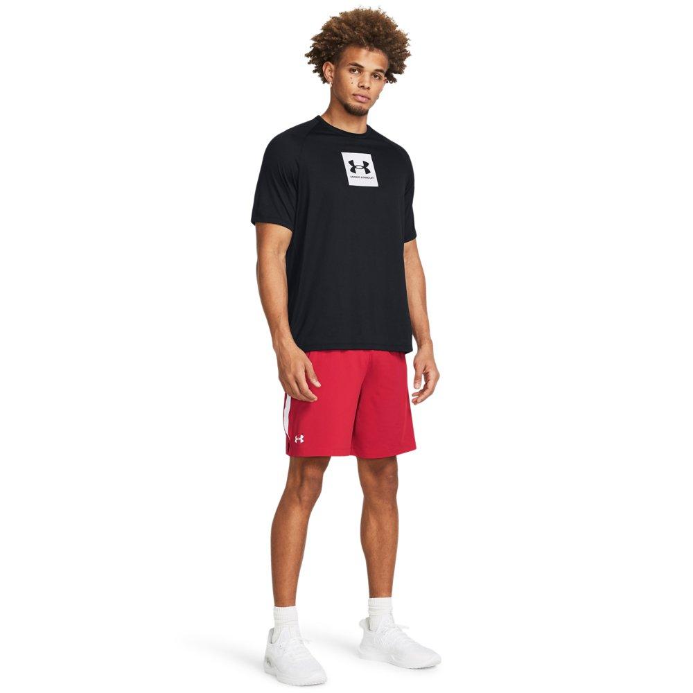 Under Armour Men's Tech Vent Shorts - RED Thumbnail View 4