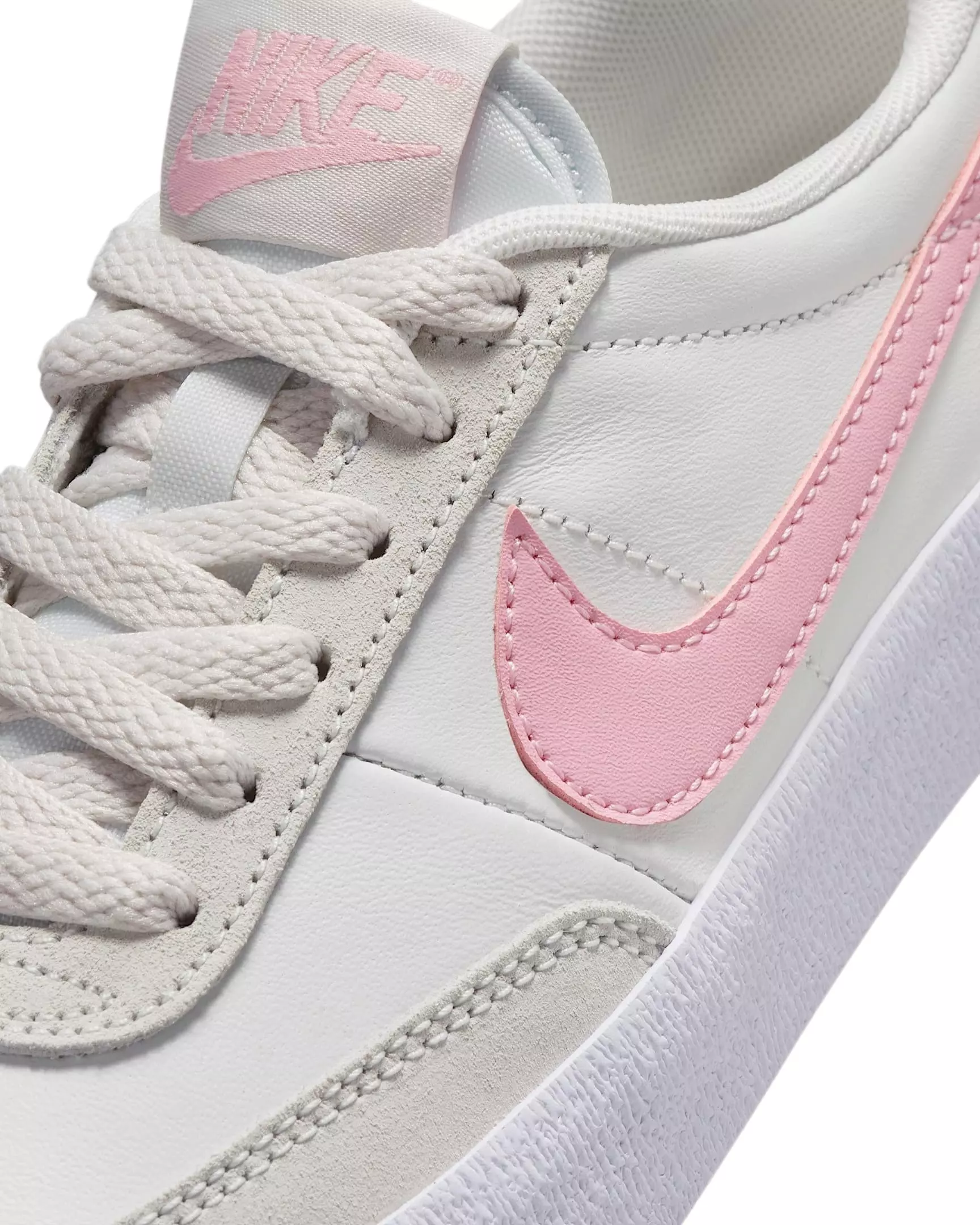 Nike Killshot 2 "Summit White/Platinum Tint/Medium Soft Pink" Preschool Girls' Shoe - WHITE/PLATINUM/MD PINK