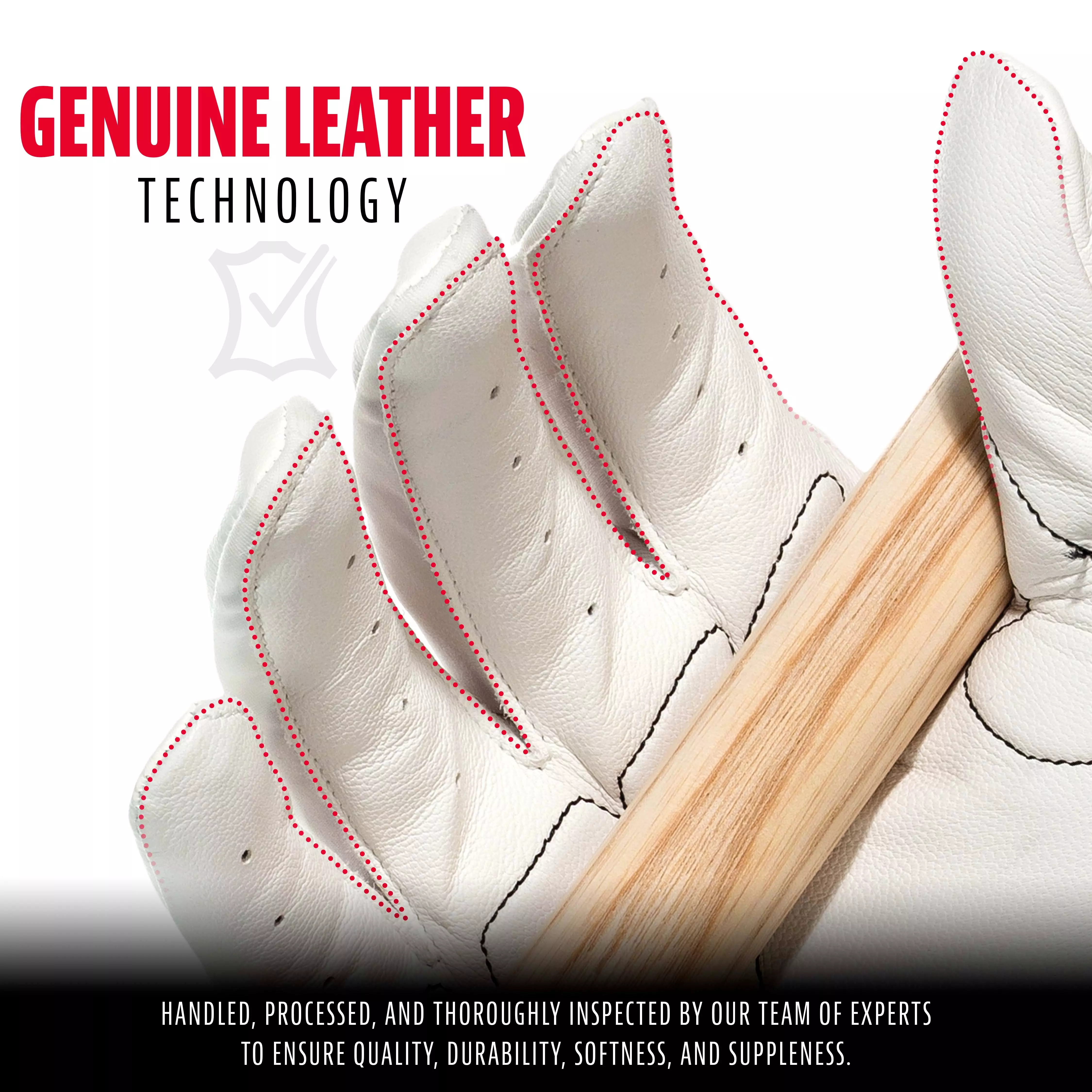 Franklin Sports Shok-Sorb X Batting Gloves - WHITE