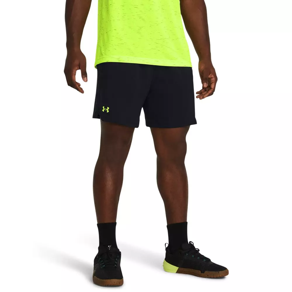 Under Armour Men's Vanish Woven 6" Shorts - BLACK/HIGH YELLOW