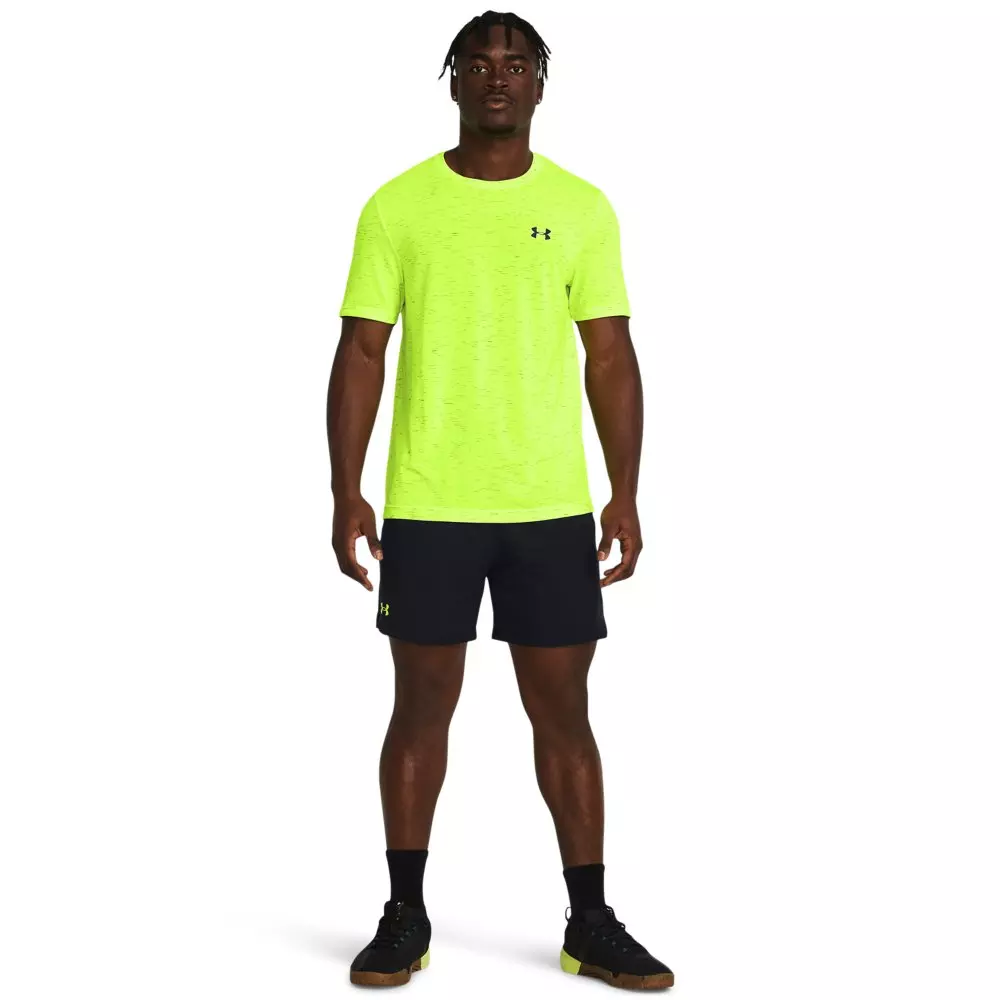 Under Armour Men's Vanish Woven 6" Shorts - BLACK/HIGH YELLOW